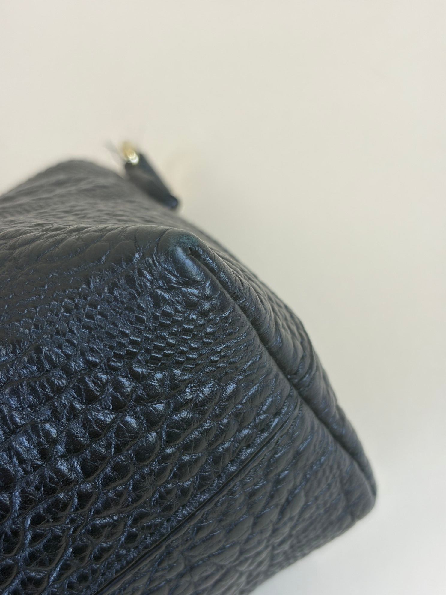 Burberry Black Chichester grained leather cross body