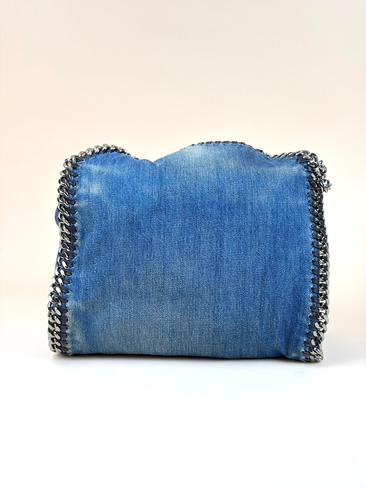 Stella McCartney blue denim mini Falabella embroidered cactus Bag