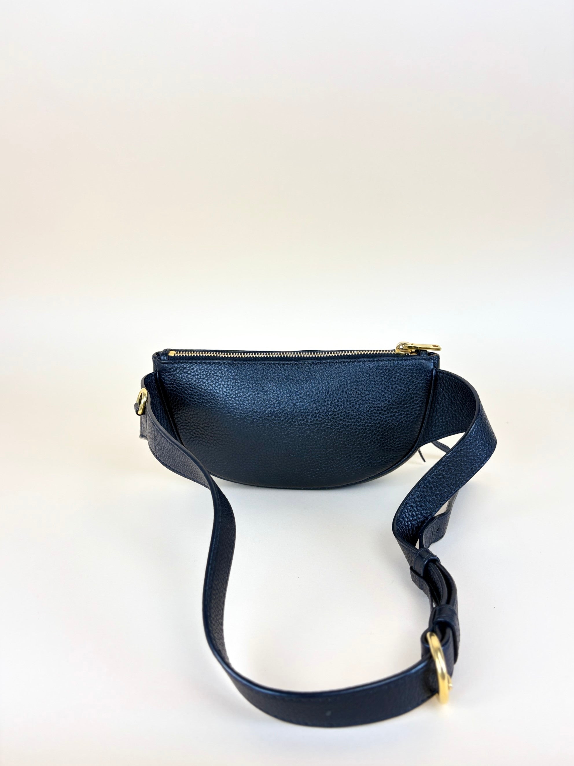 Prada black vitello danio leather belt bag