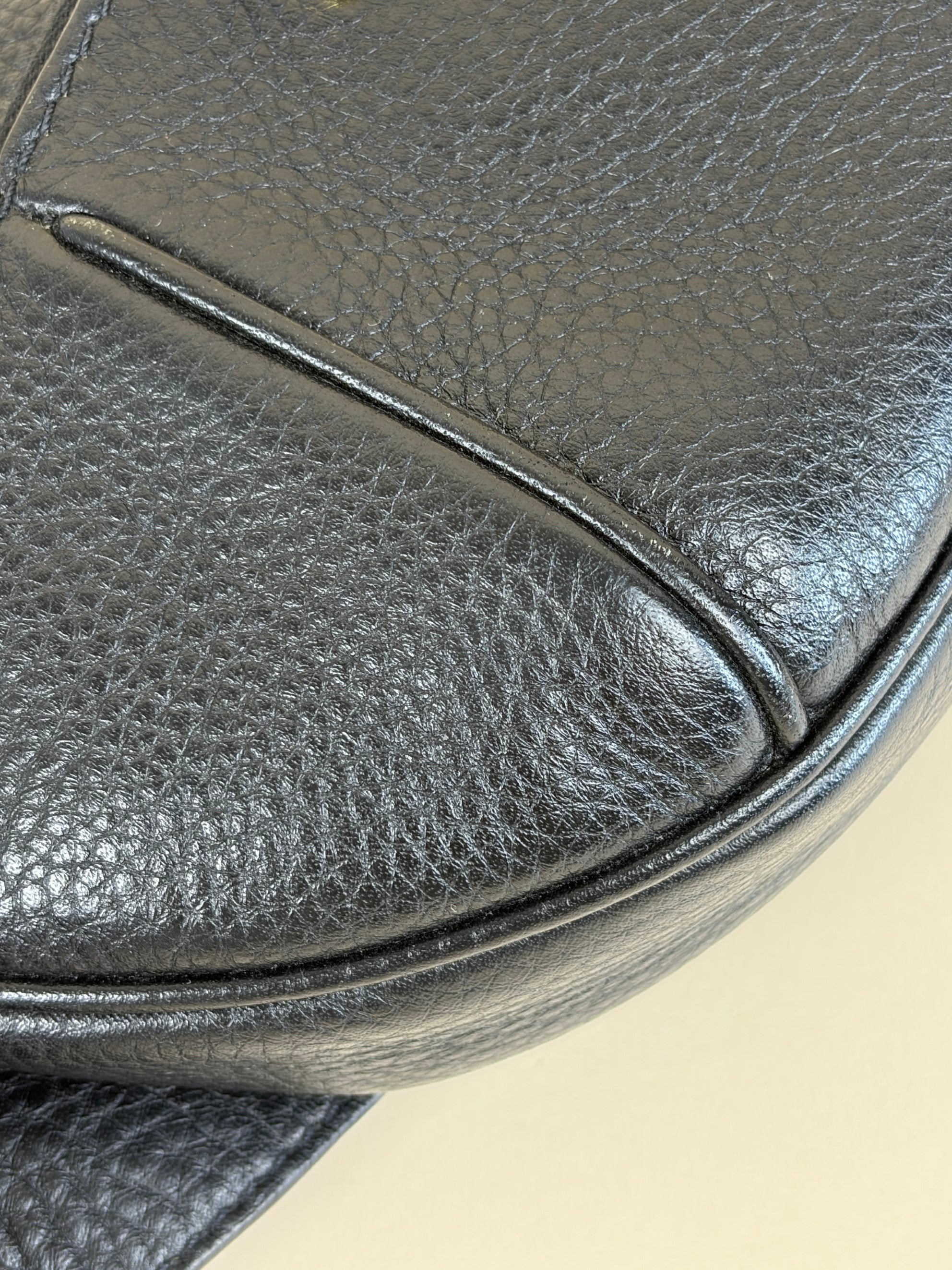 Prada black vitello danio leather belt bag