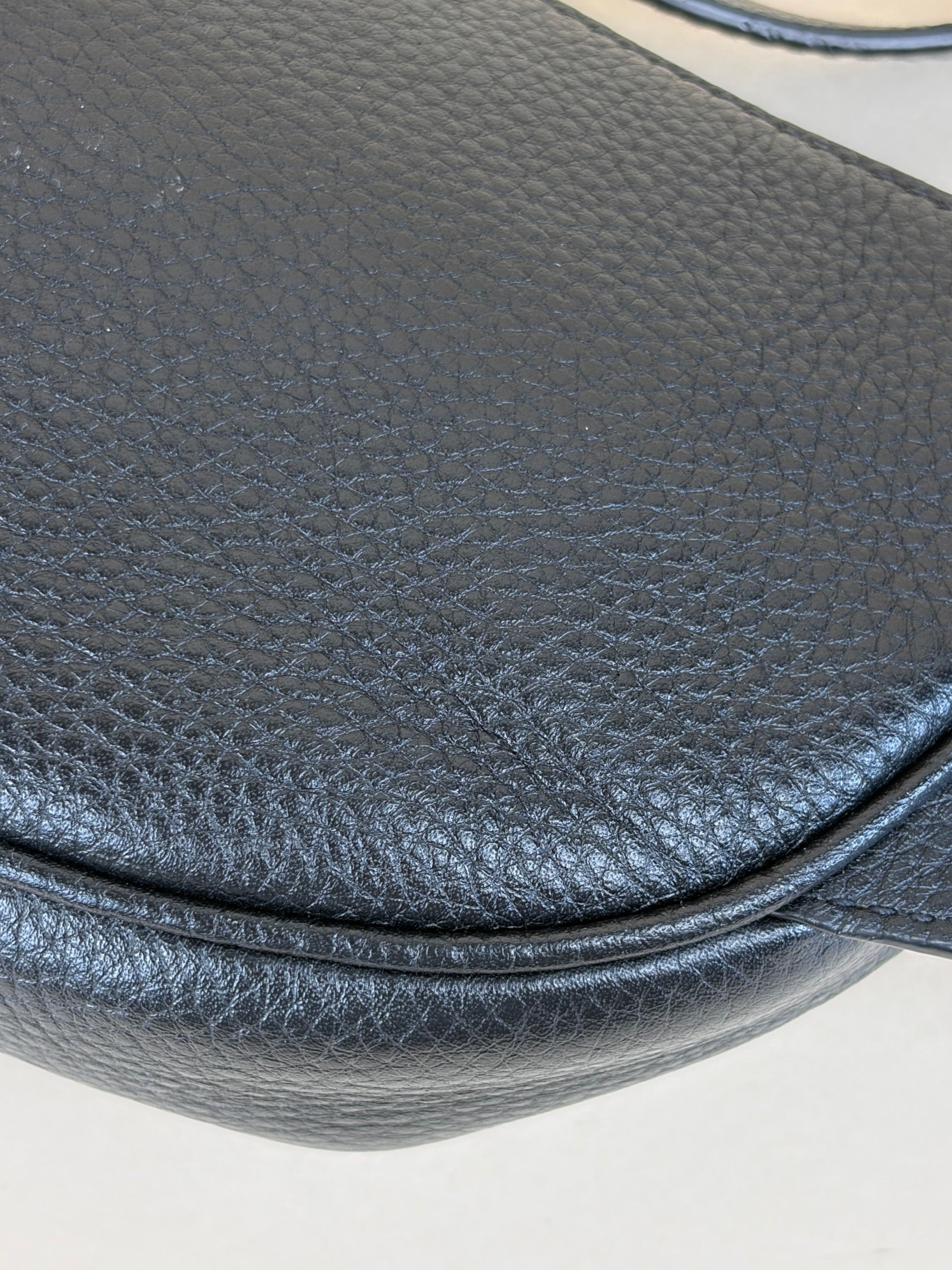 Prada black vitello danio leather belt bag