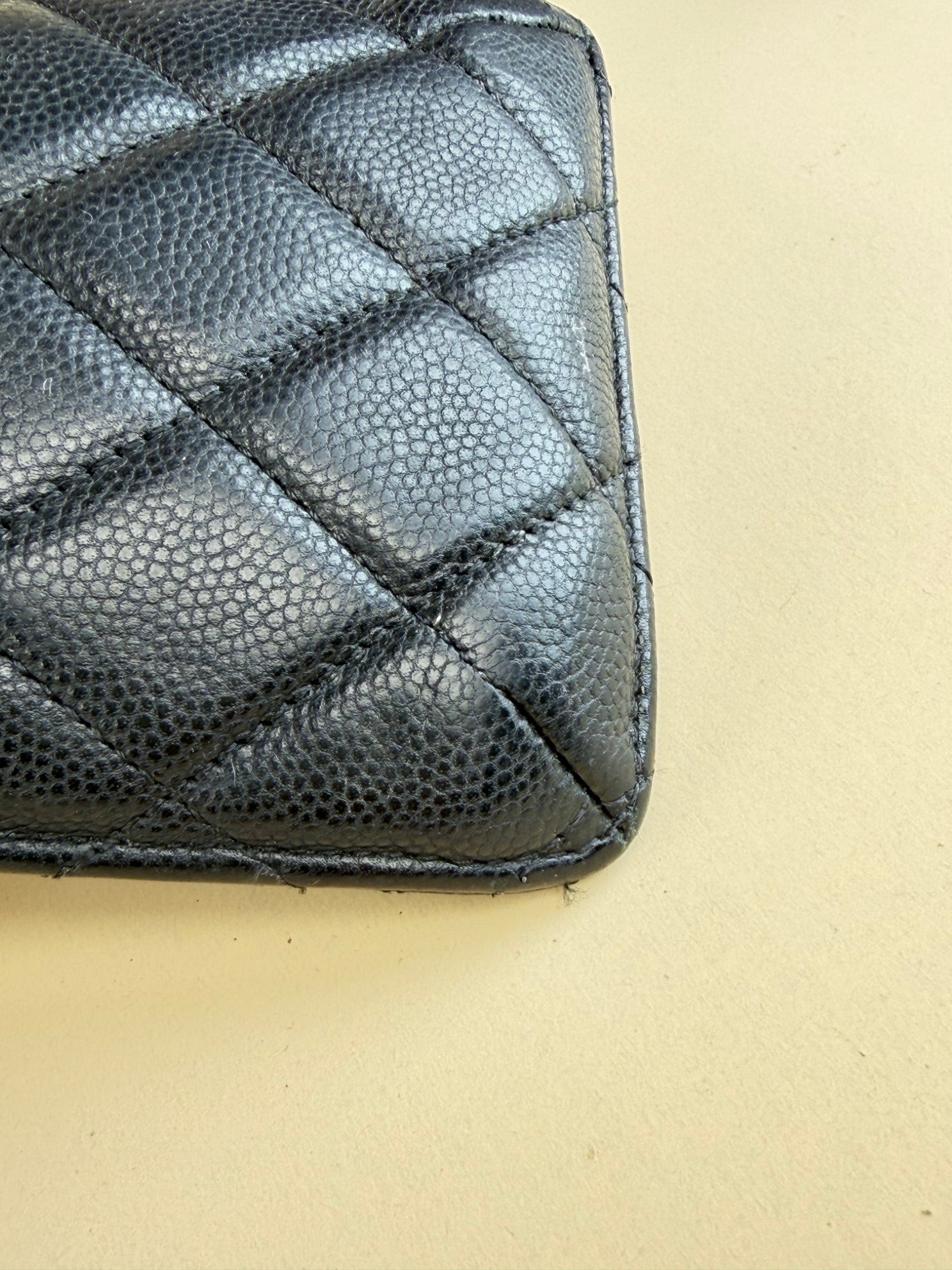 Chanel Black Classic Flap Pouch Wallet