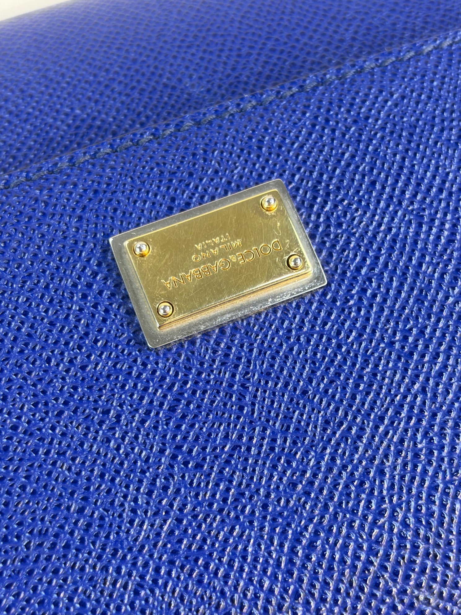 Dolce & Gabbana blue Sicily Dauphine large Bag