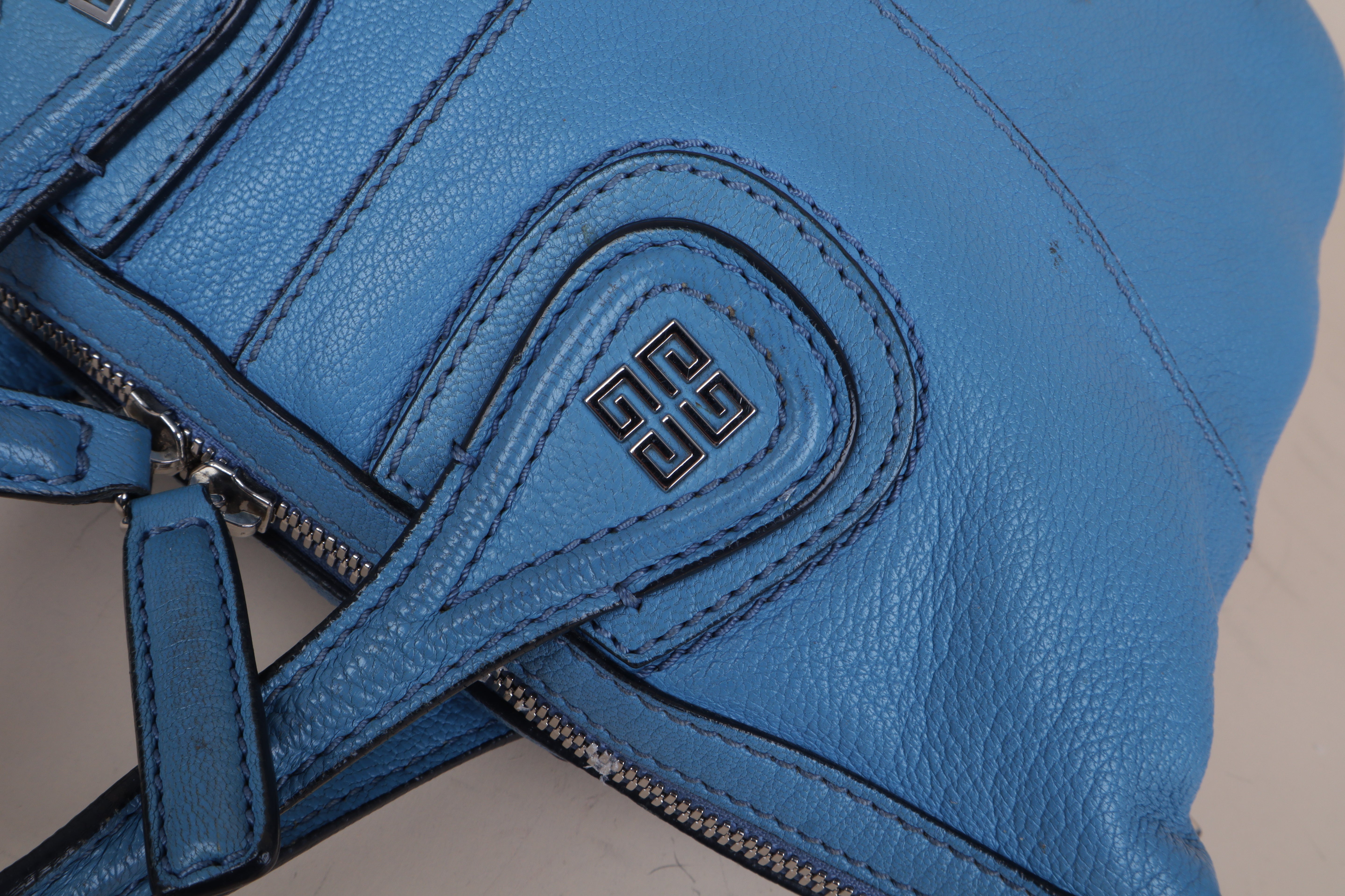 Givenchy Blue Leather Small Nightingale Bag