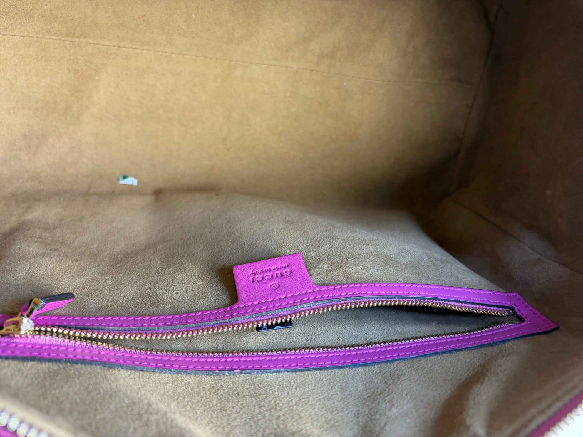 GUCCI beige pink,red,gg coated canvas supreme meduim boston bag