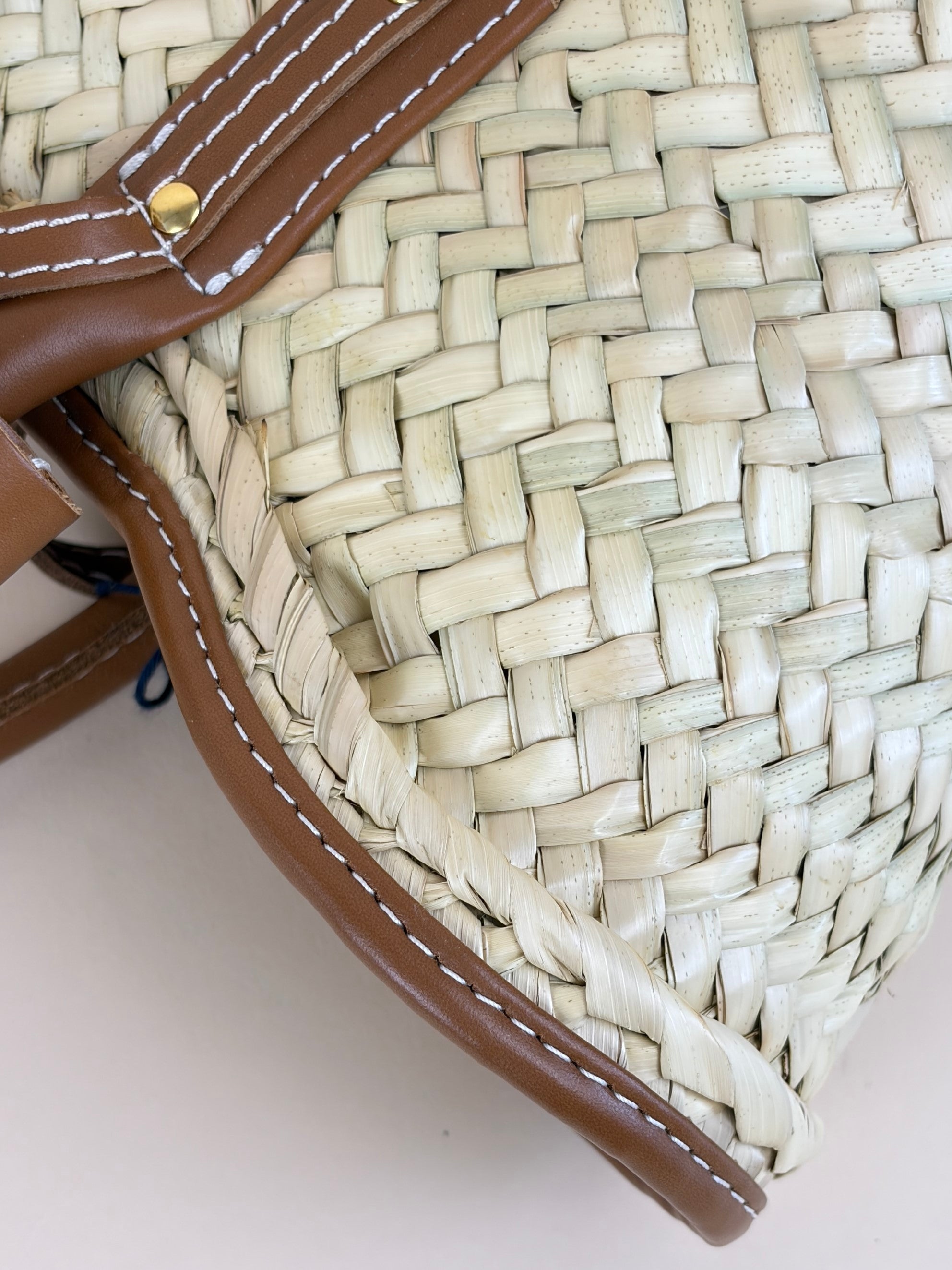 Jacquemus Light Brown The Small Soli Raphia Beach Basket Bag