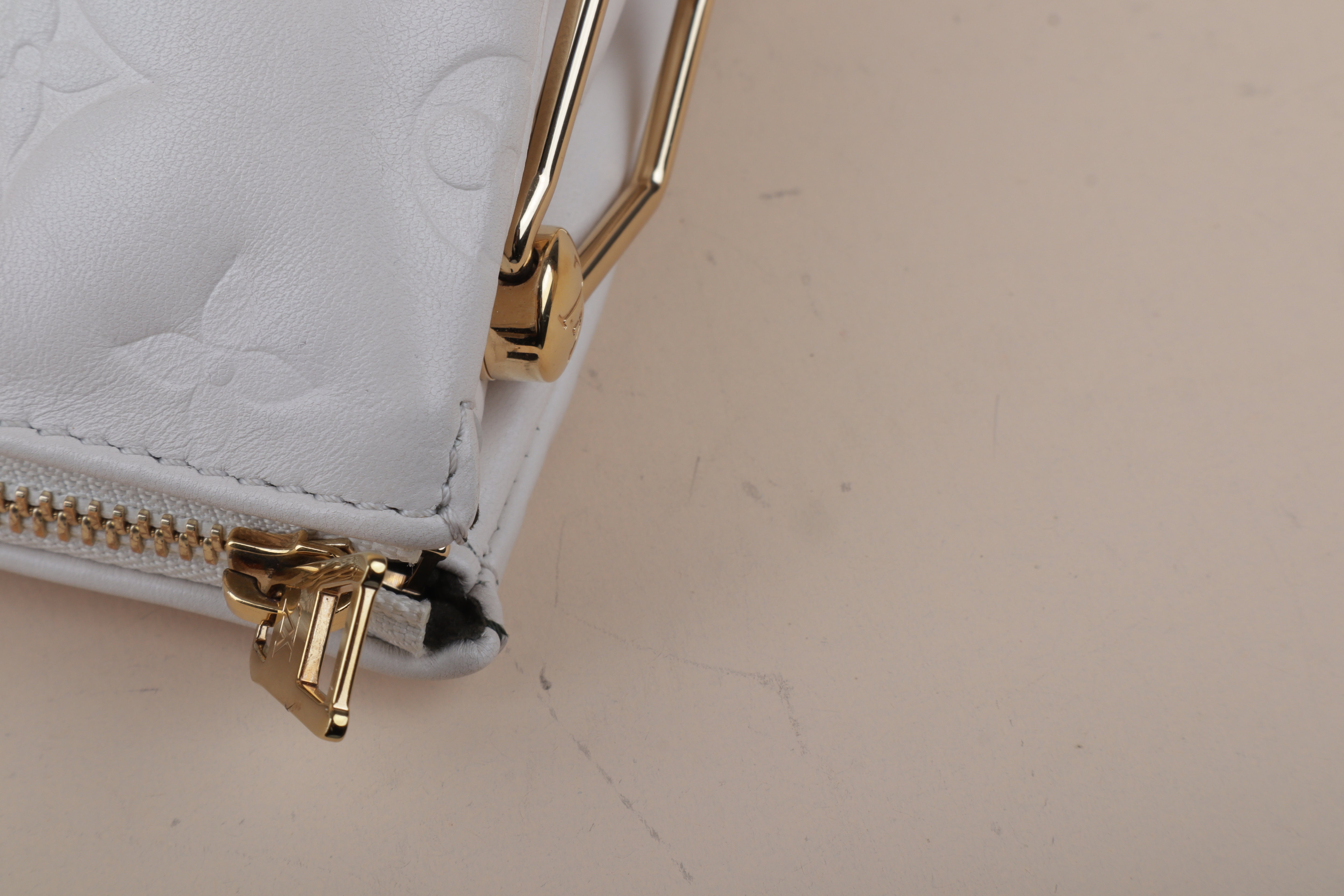 Louis Vuitton Monogram Embossed Coussin PM Bag