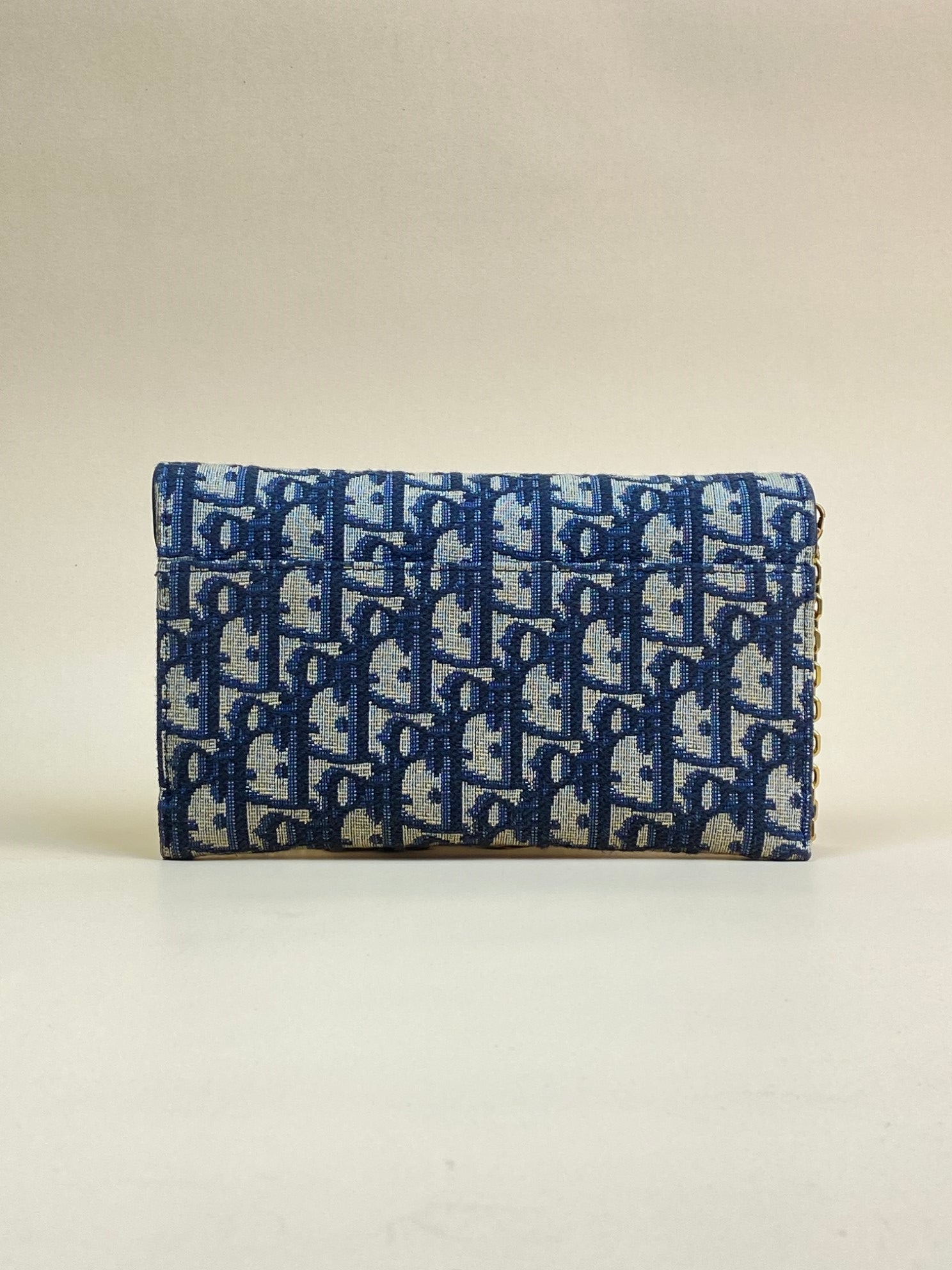 Christian Dior blue Oblique Saddle Chain Pouch-shoulder bag-Christian Dior-The Closet Egypt