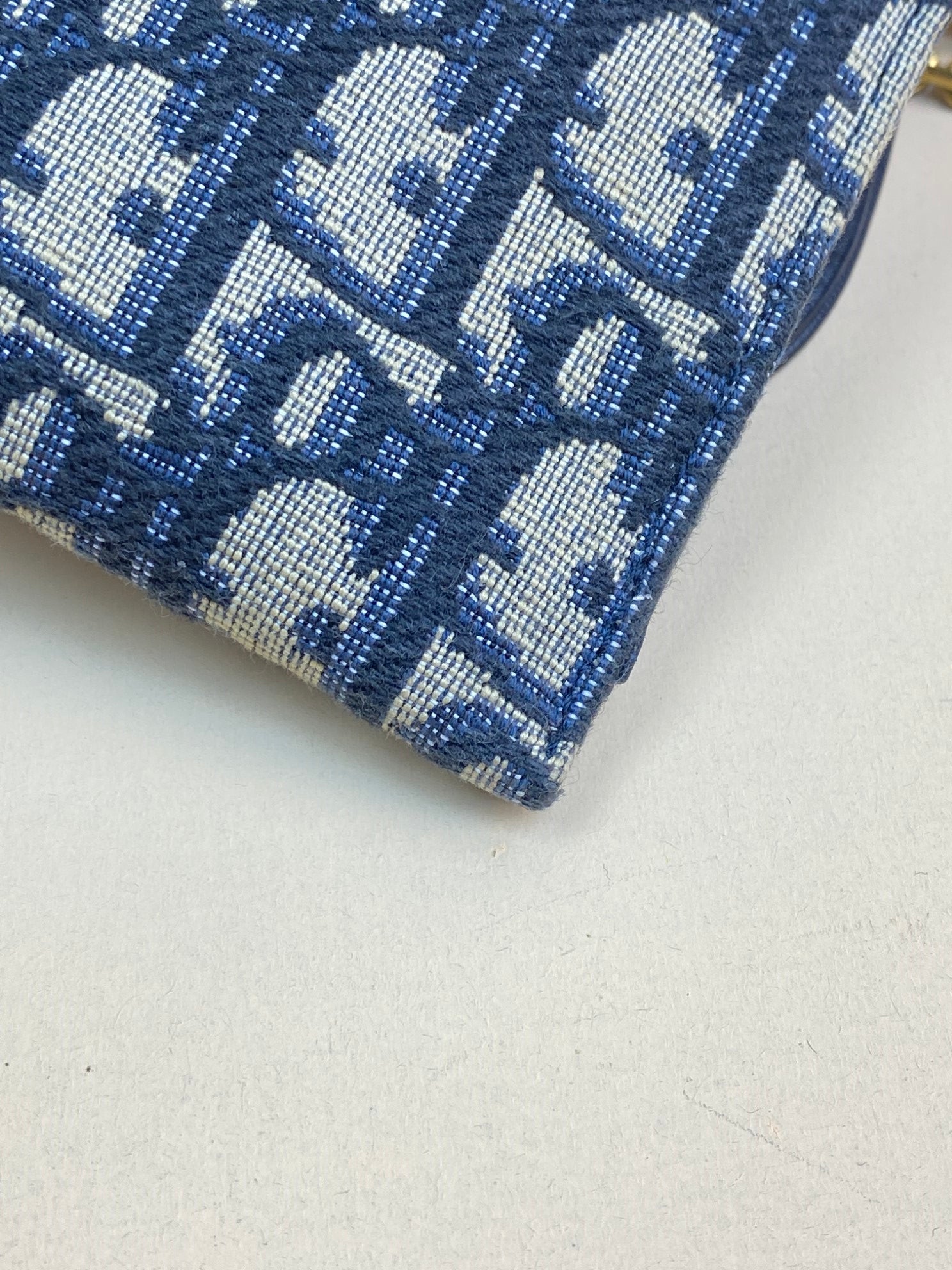 Christian Dior blue Oblique Saddle Chain Pouch-shoulder bag-Christian Dior-The Closet Egypt