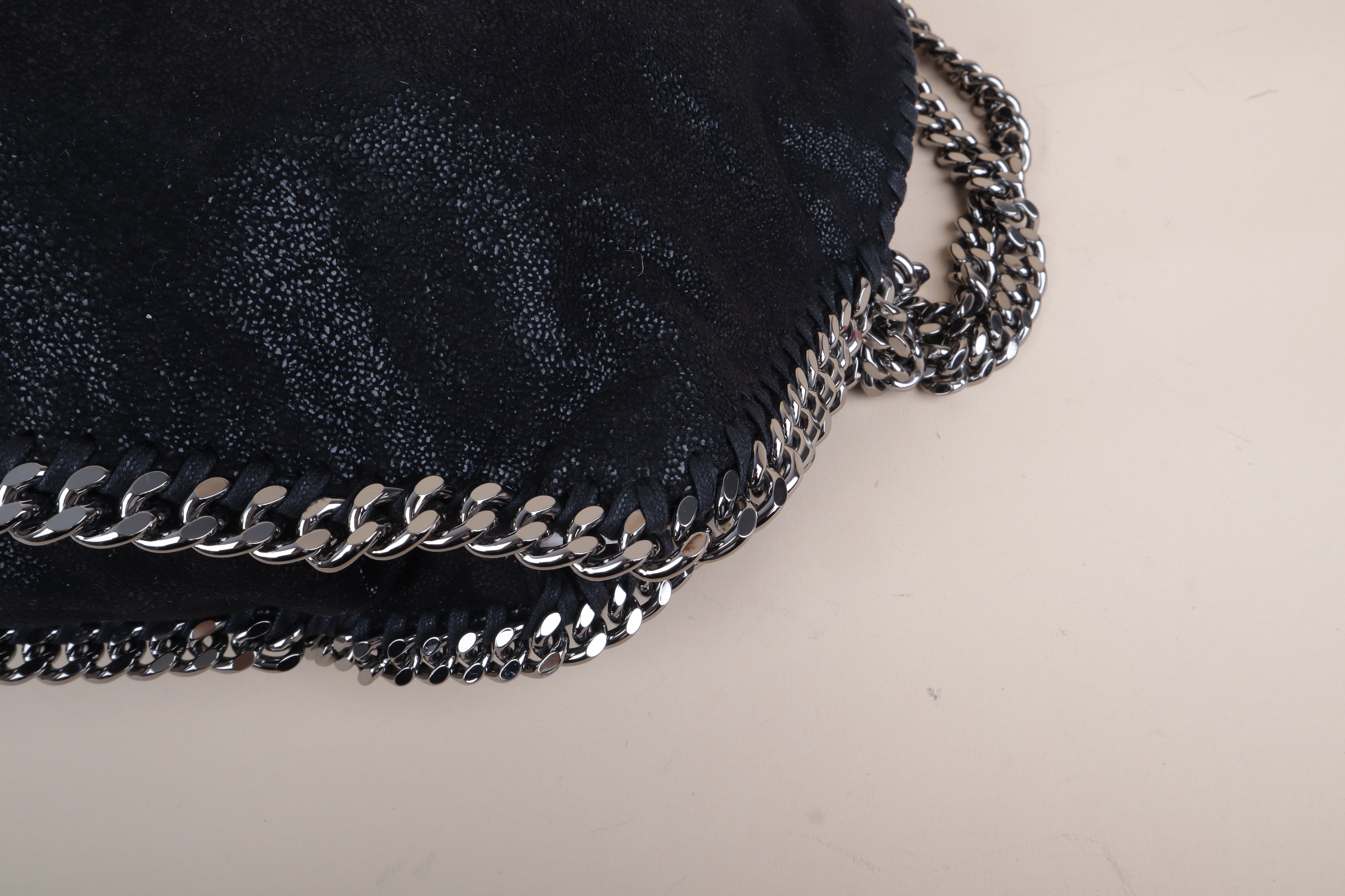 STELLA McCartney black Falabella Fold Over Bag