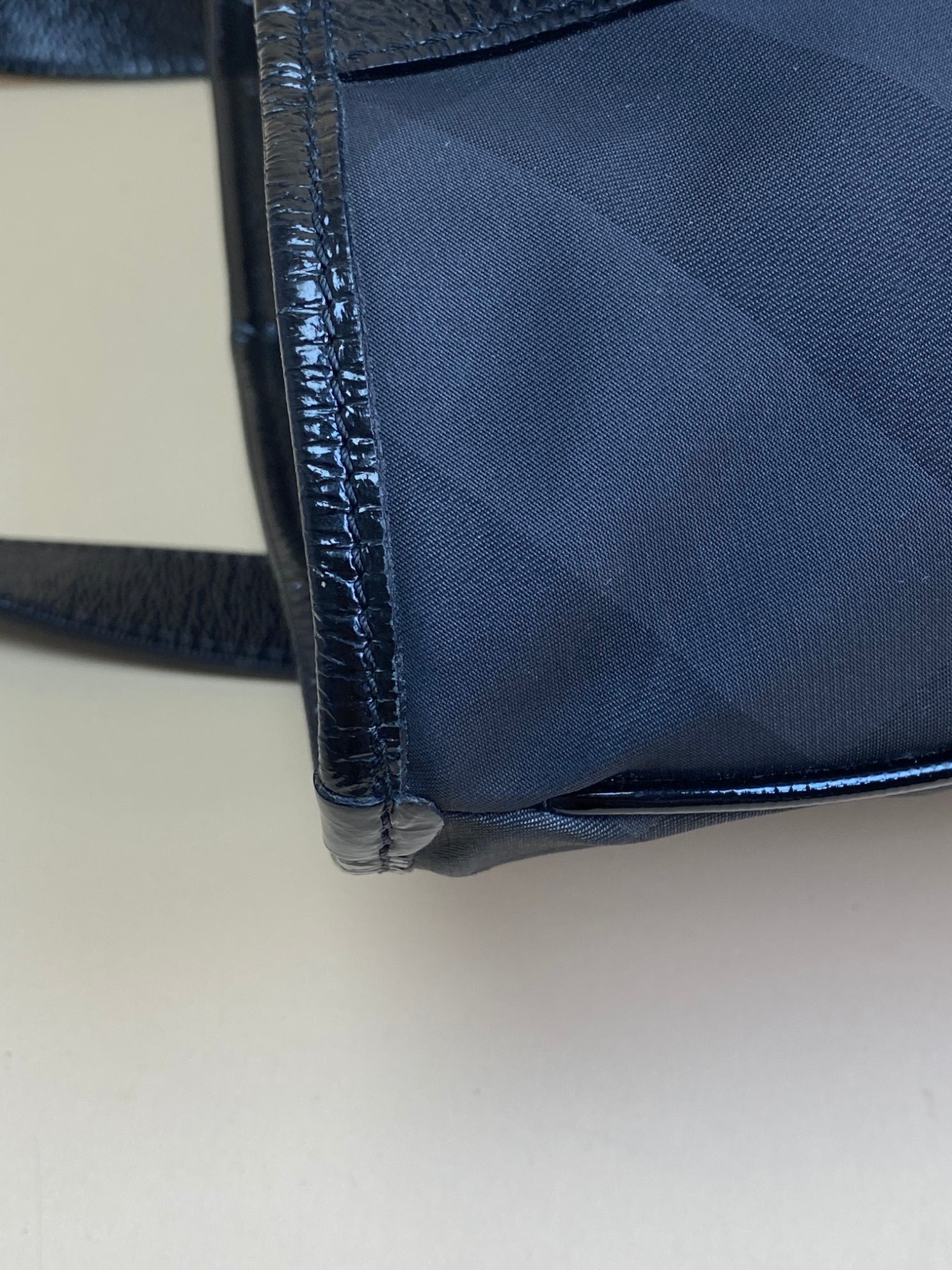 Burberry Nylon Victoria black nova Check Tote Bag-shoulder bag-Burberry-The Closet Egypt