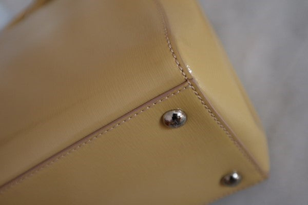 Fendi Yellow 2 Jours Petit Tote Bag