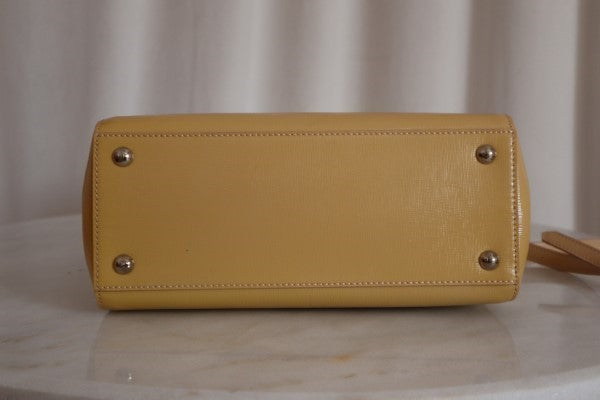 Fendi Yellow 2 Jours Petit Tote Bag