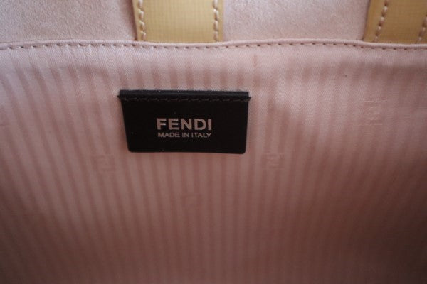 Fendi Yellow 2 Jours Petit Tote Bag