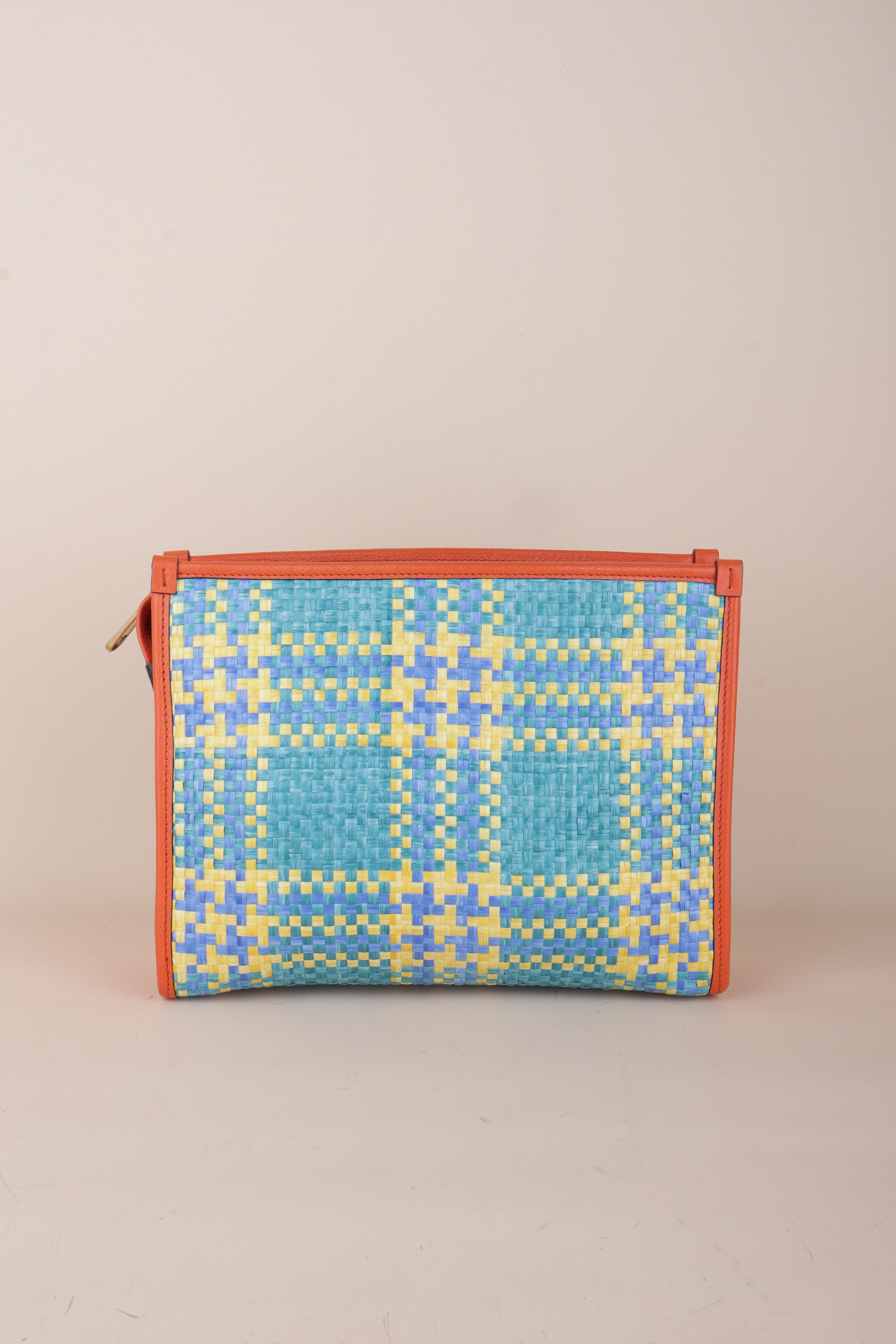 GUCCI Miami raffia sequins beauty case
