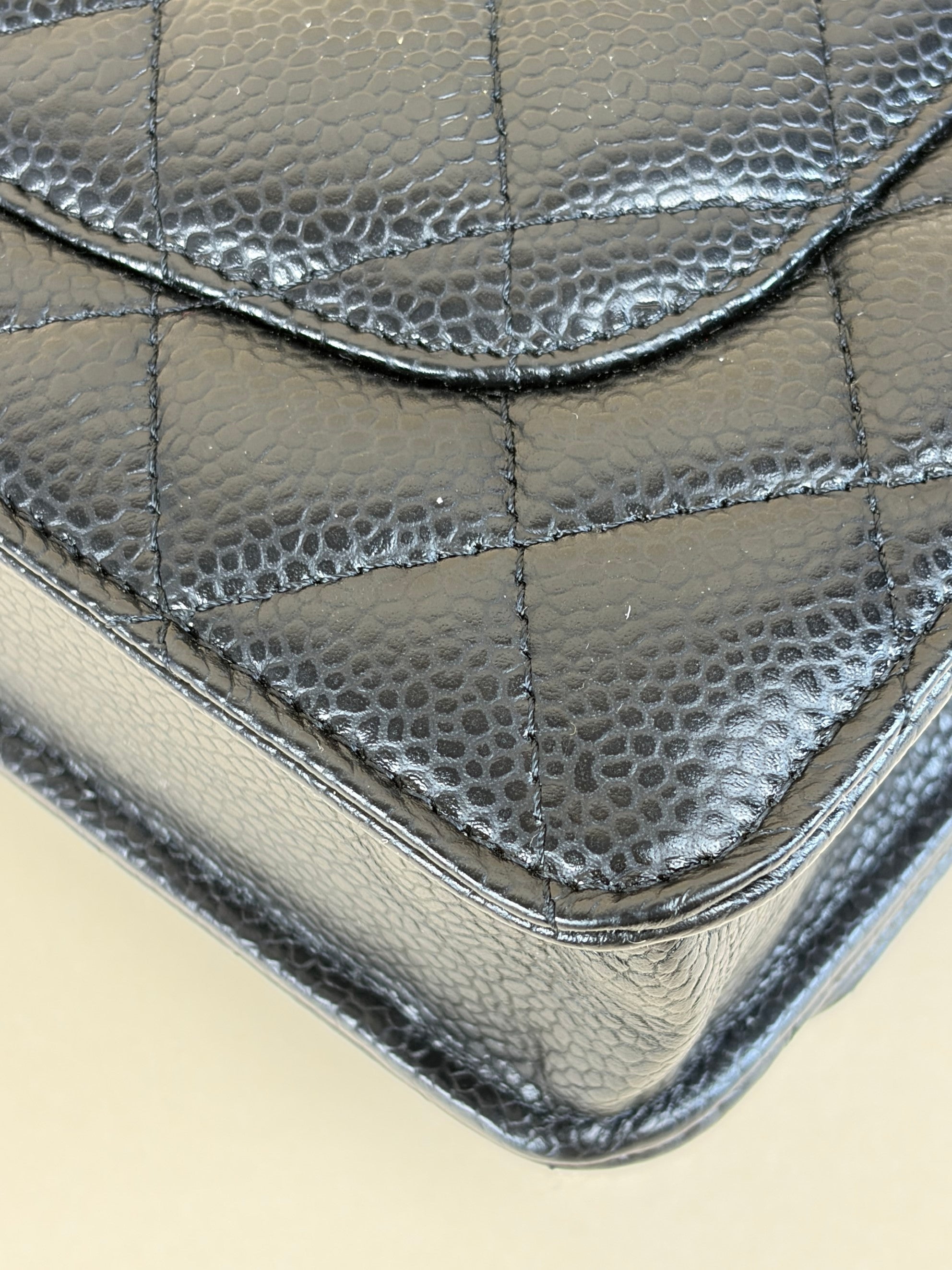 Chanel Black Quilted Flap Wallet On Chain