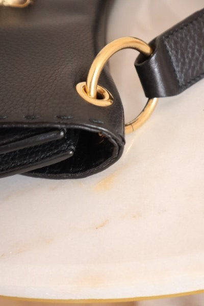 Gucci Black GG Marmont Cellarius Feline Flap Bag