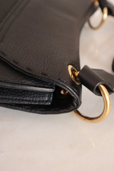 Gucci Black GG Marmont Cellarius Feline Flap Bag