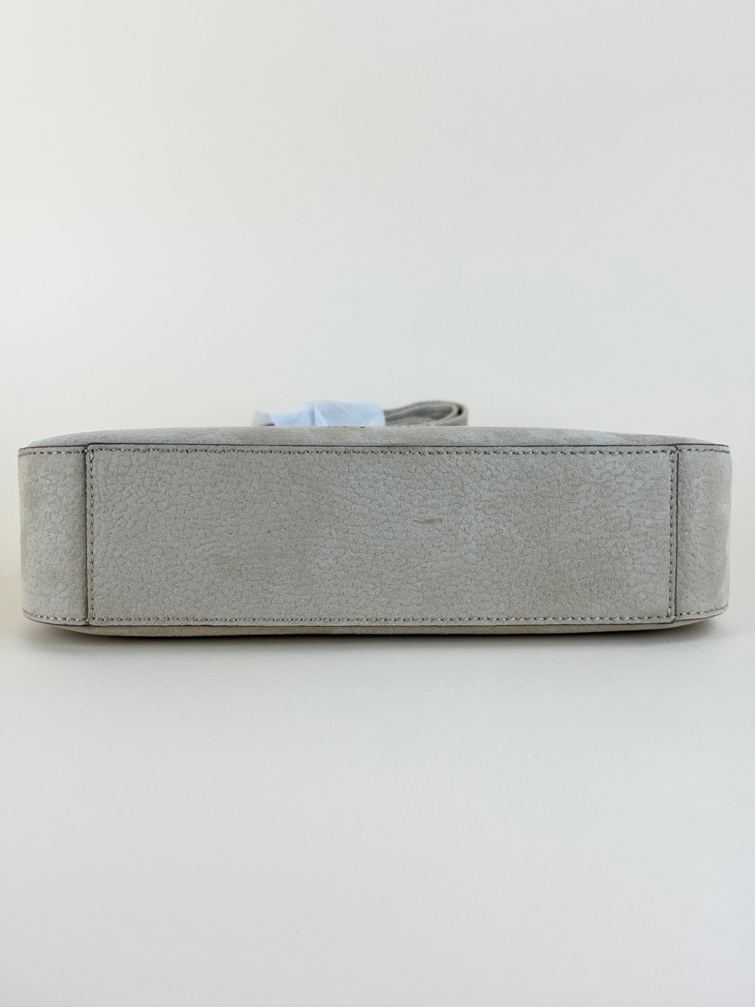 Stella McCartney neutrals suede small logo cross body