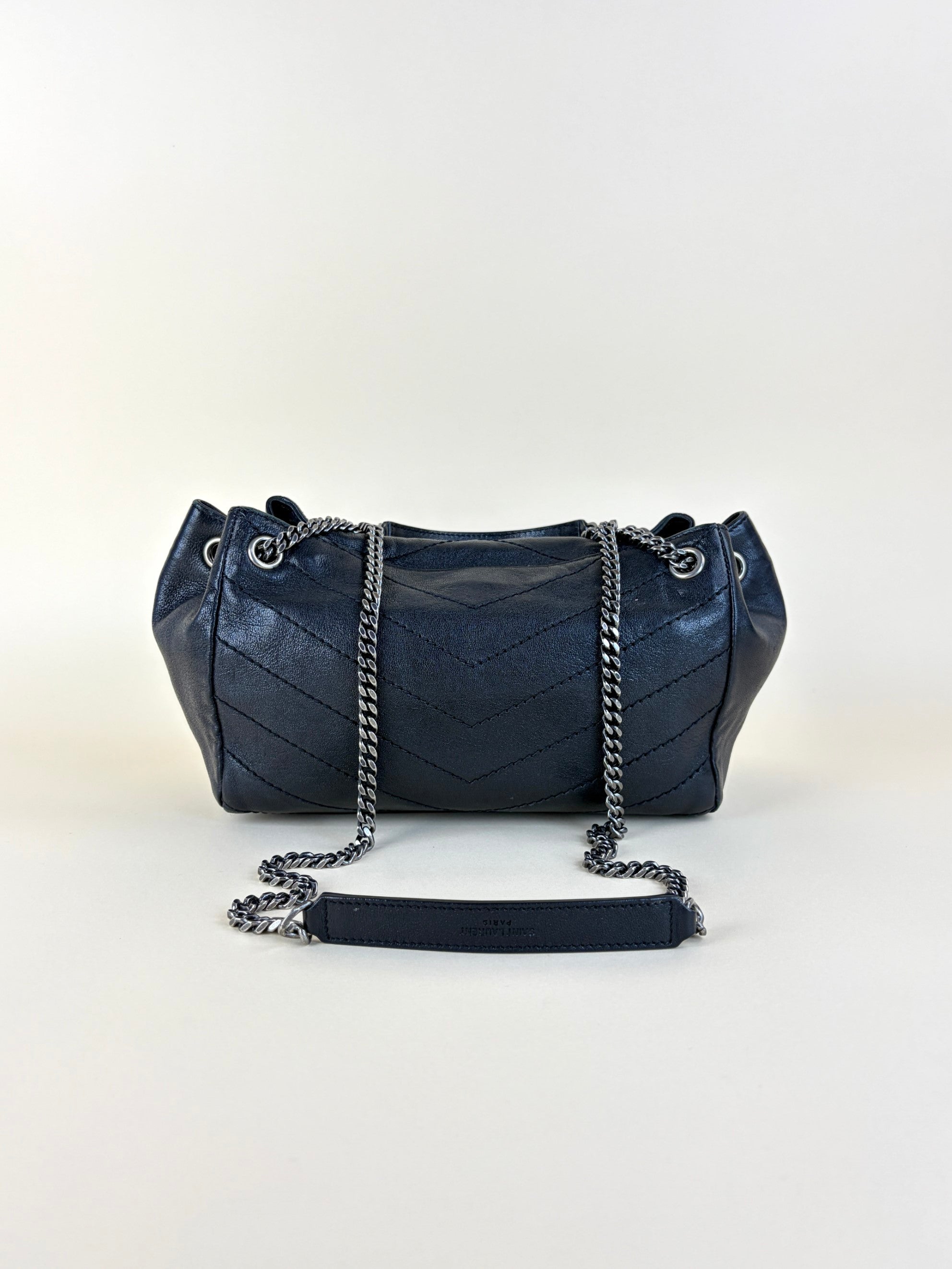 YSL Black lambskin Nolita small