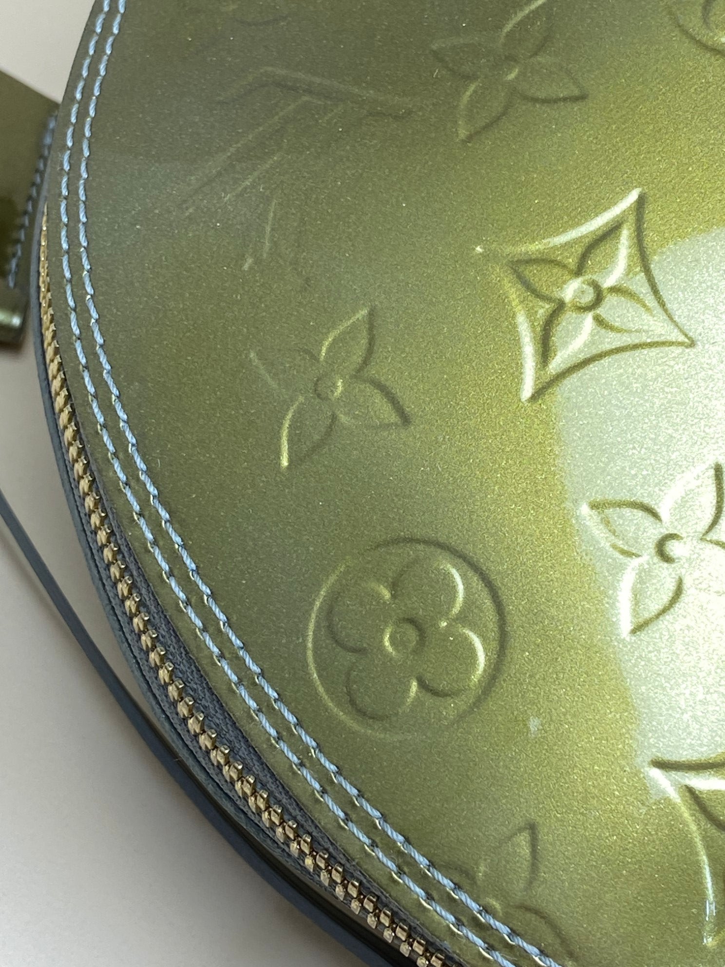 Louis Vuitton olive Monogram Vernis Alma gm Bag