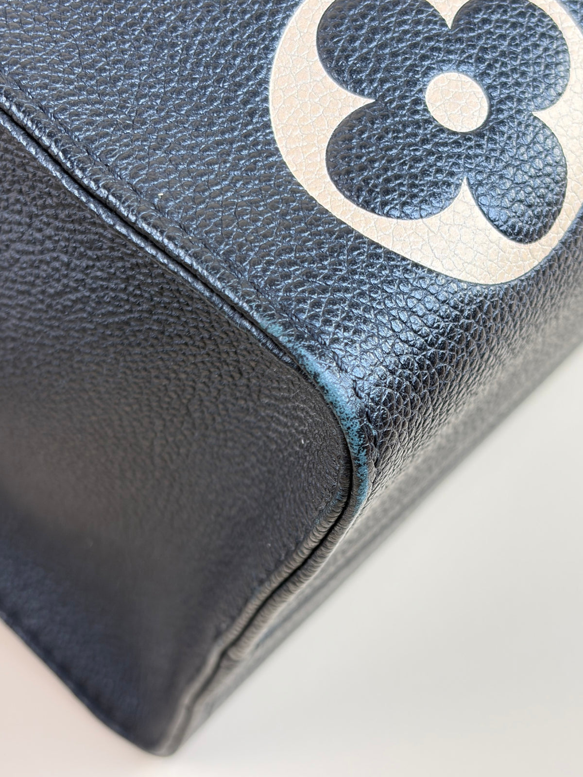 Louis Vuitton bicolor Monogram giant empriente on the go mm bag