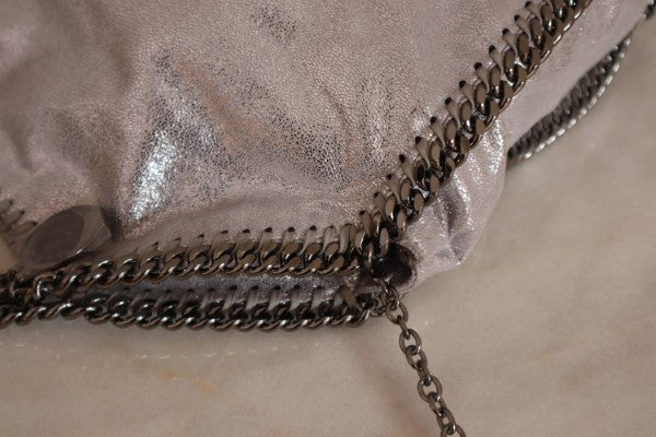 Stella Mccartney Silver Falabella Large Bag W/ 2 Chain