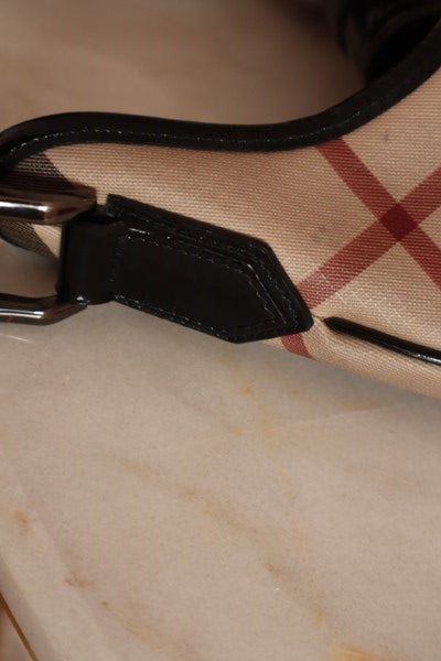 Burberry Nova Check Black Hobo Bag