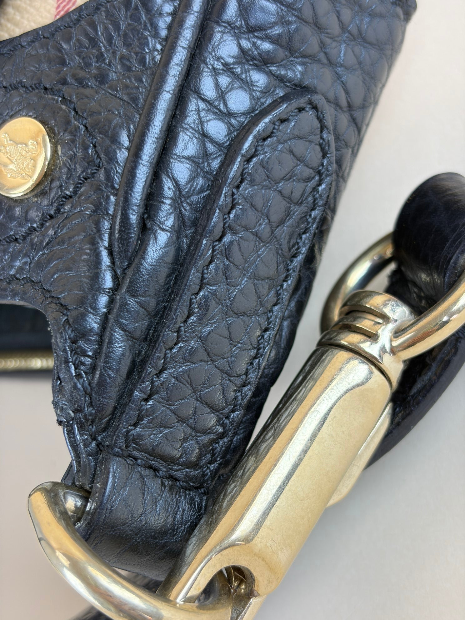 Burberry Bicolor Haymarket Check Mini Shoulder Bag