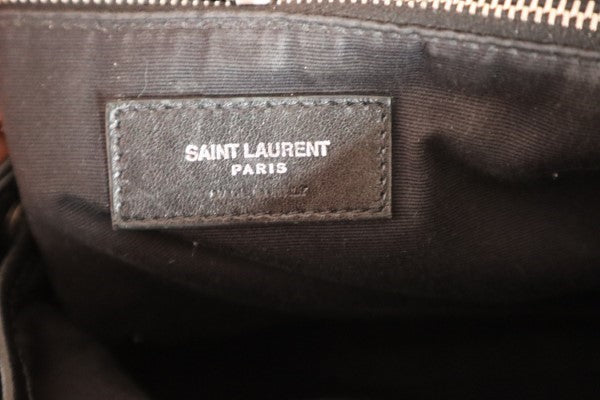 YSL Black Quilted Loulou Small Backpack Bag