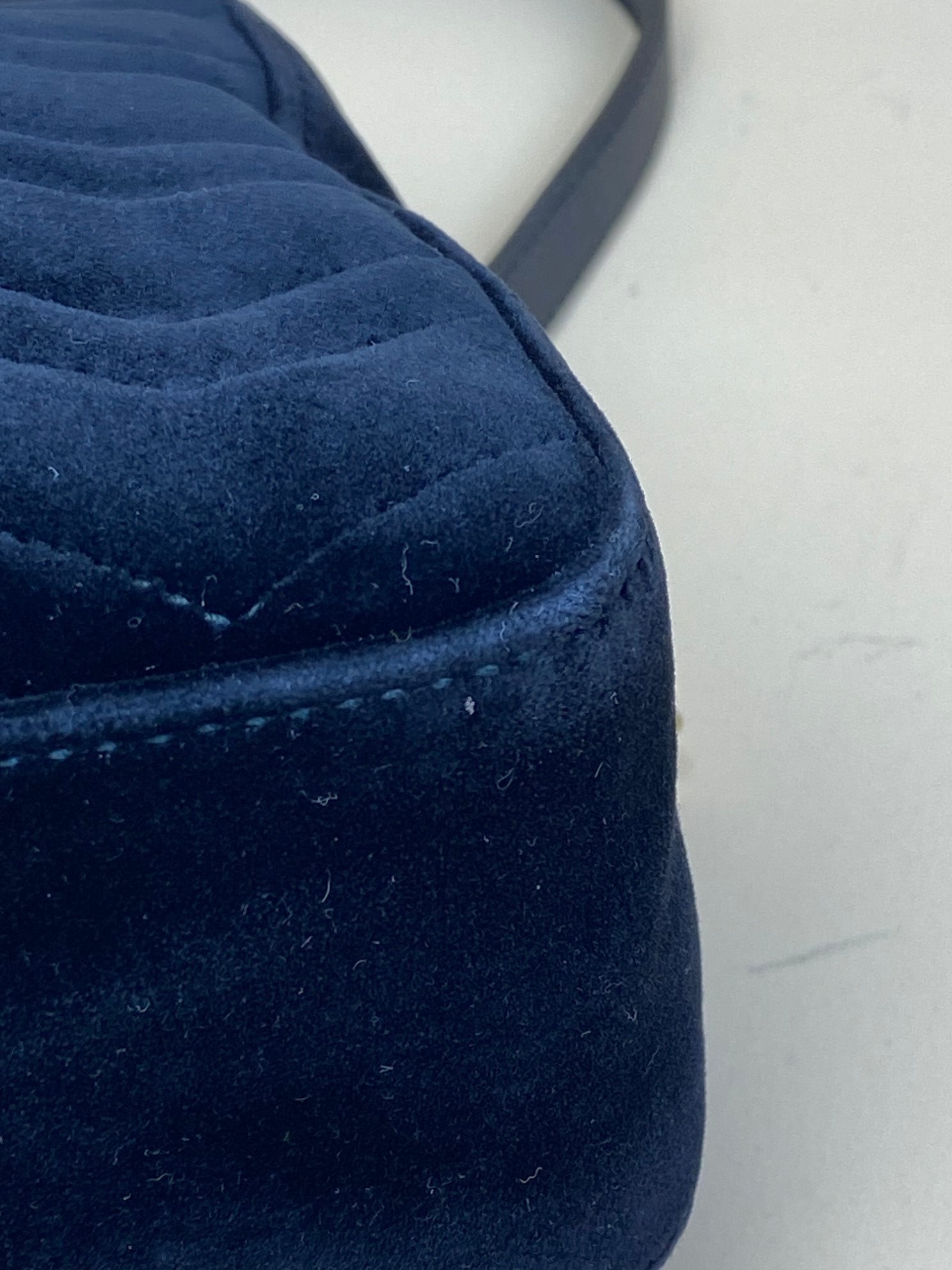 Gucci Black GG Velvet Marmont medium