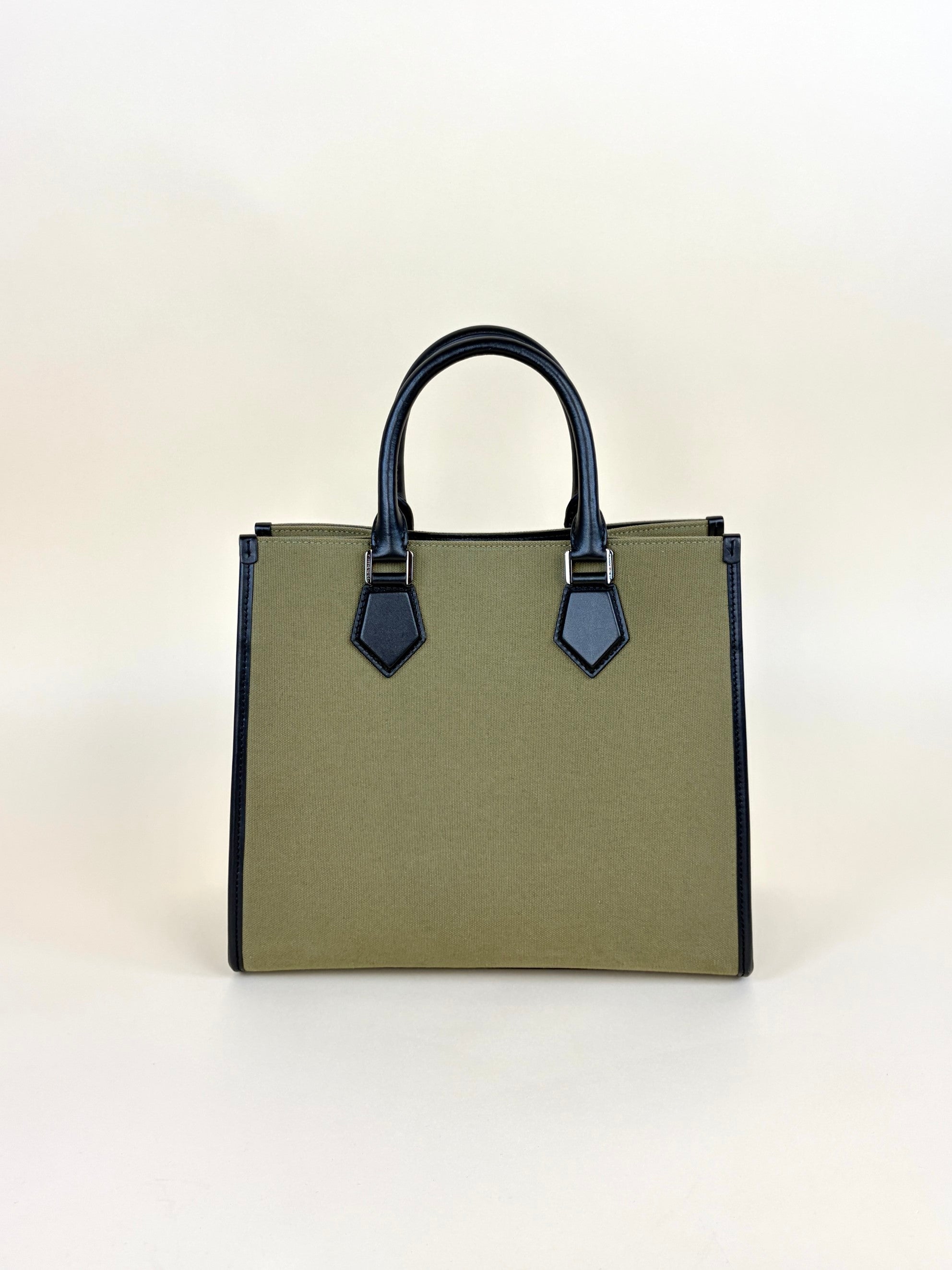 Dolce & Gabbana Bicolor Logo Edge Shopper Tote Bag