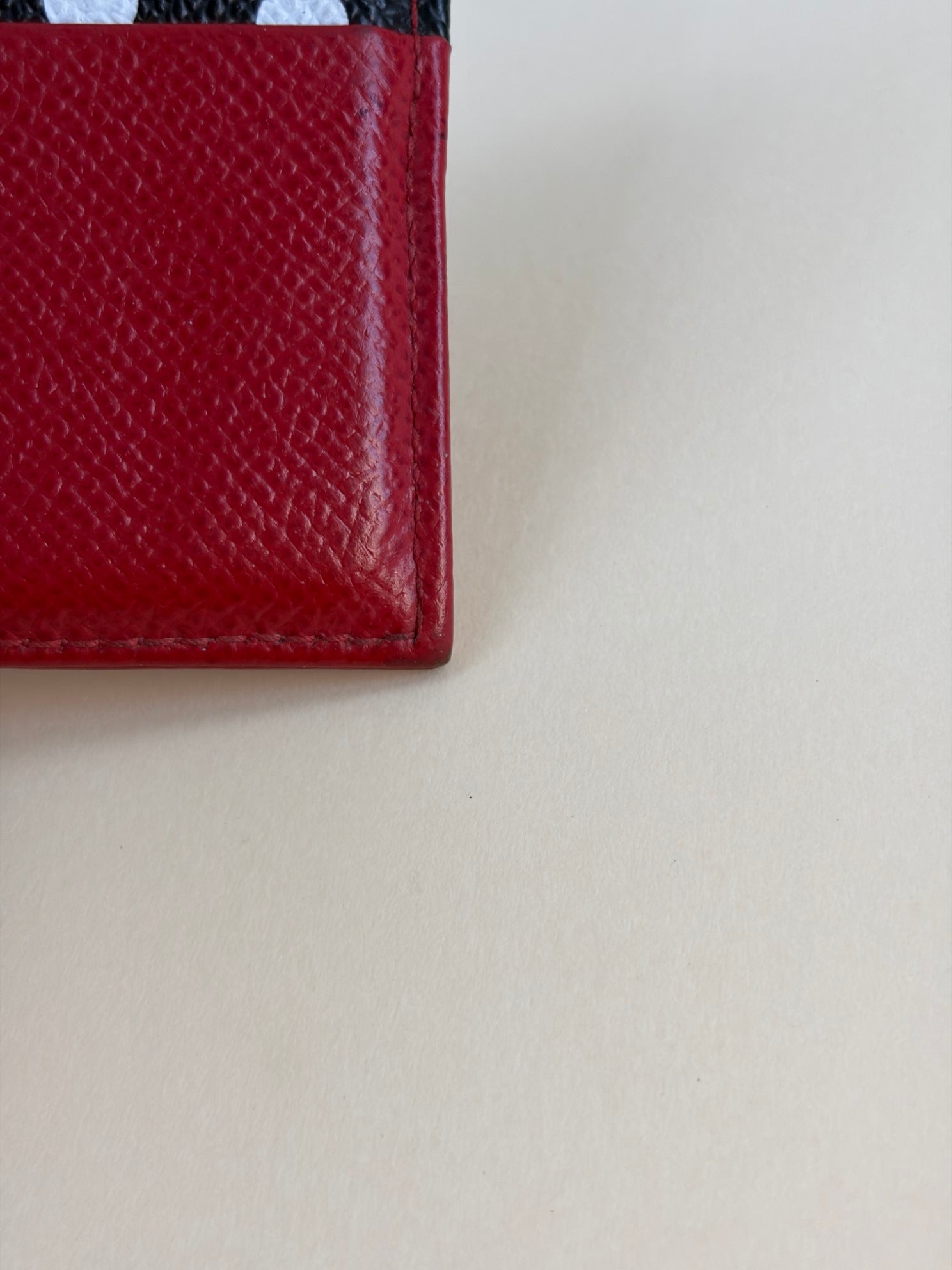 Dolce & Gabbana Tricolor Polka Dots Card Holder