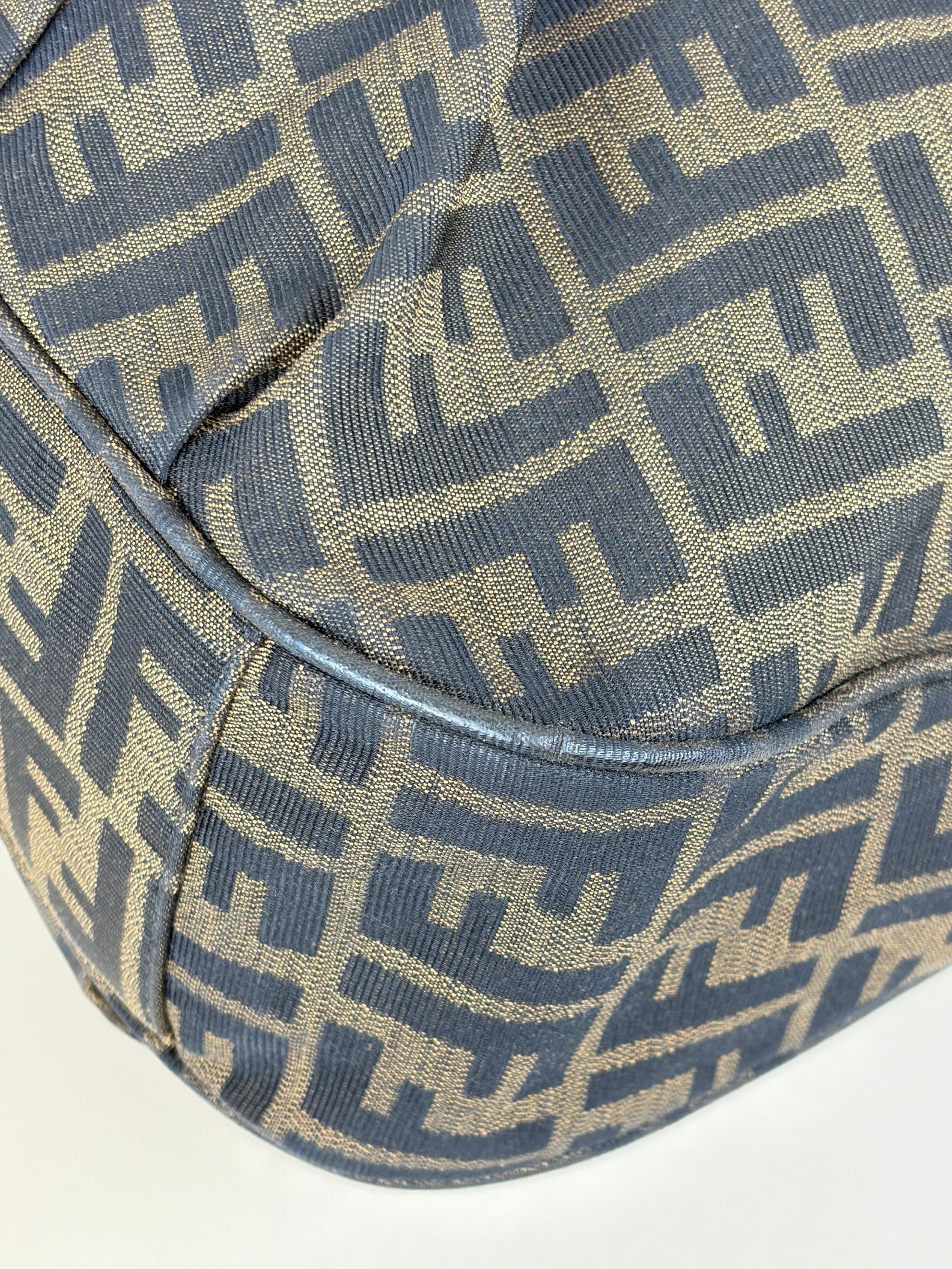 Fendi Tobacco Zucca FF Mia Hobo Bag