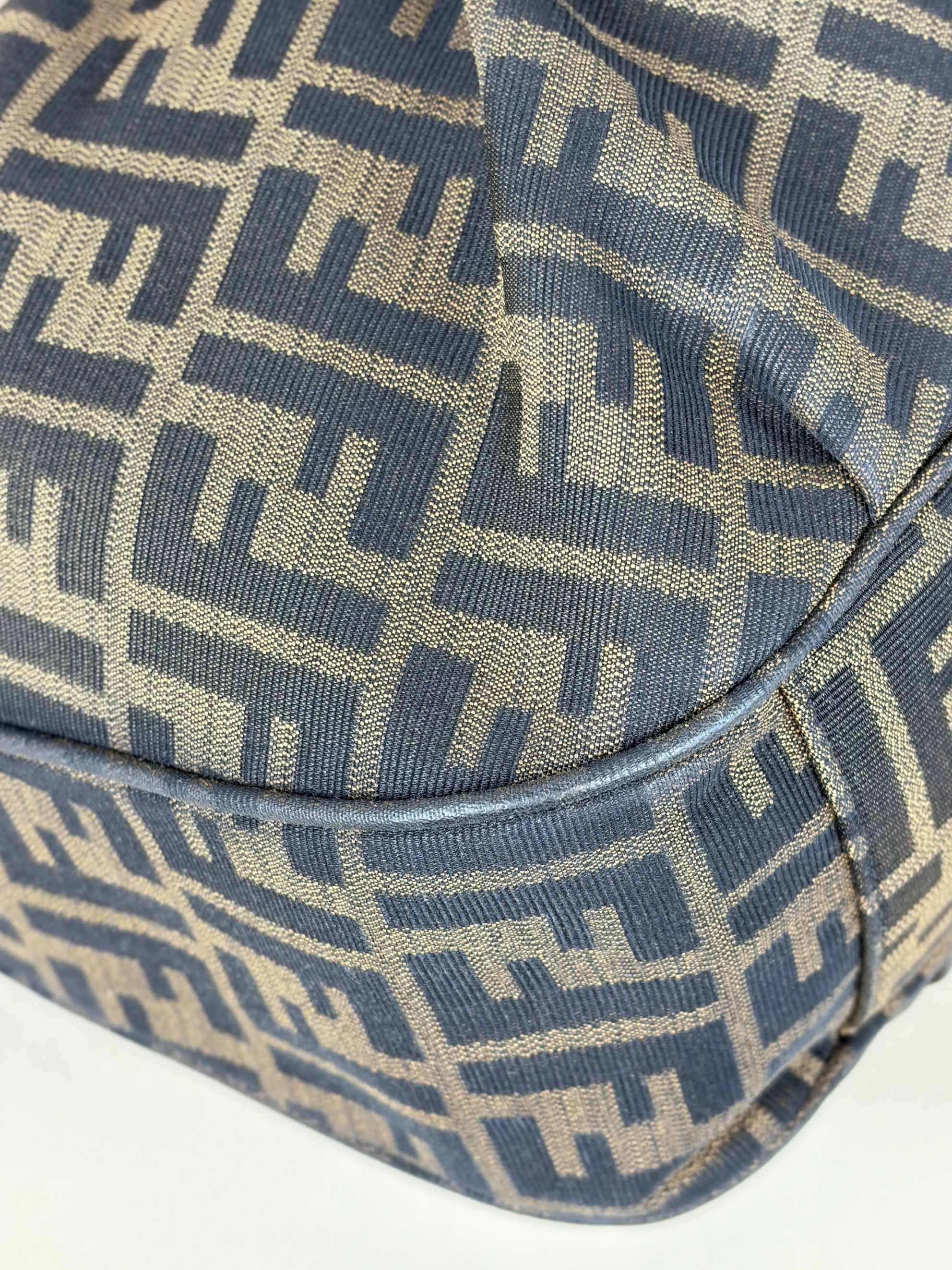 Fendi Tobacco Zucca FF Mia Hobo Bag