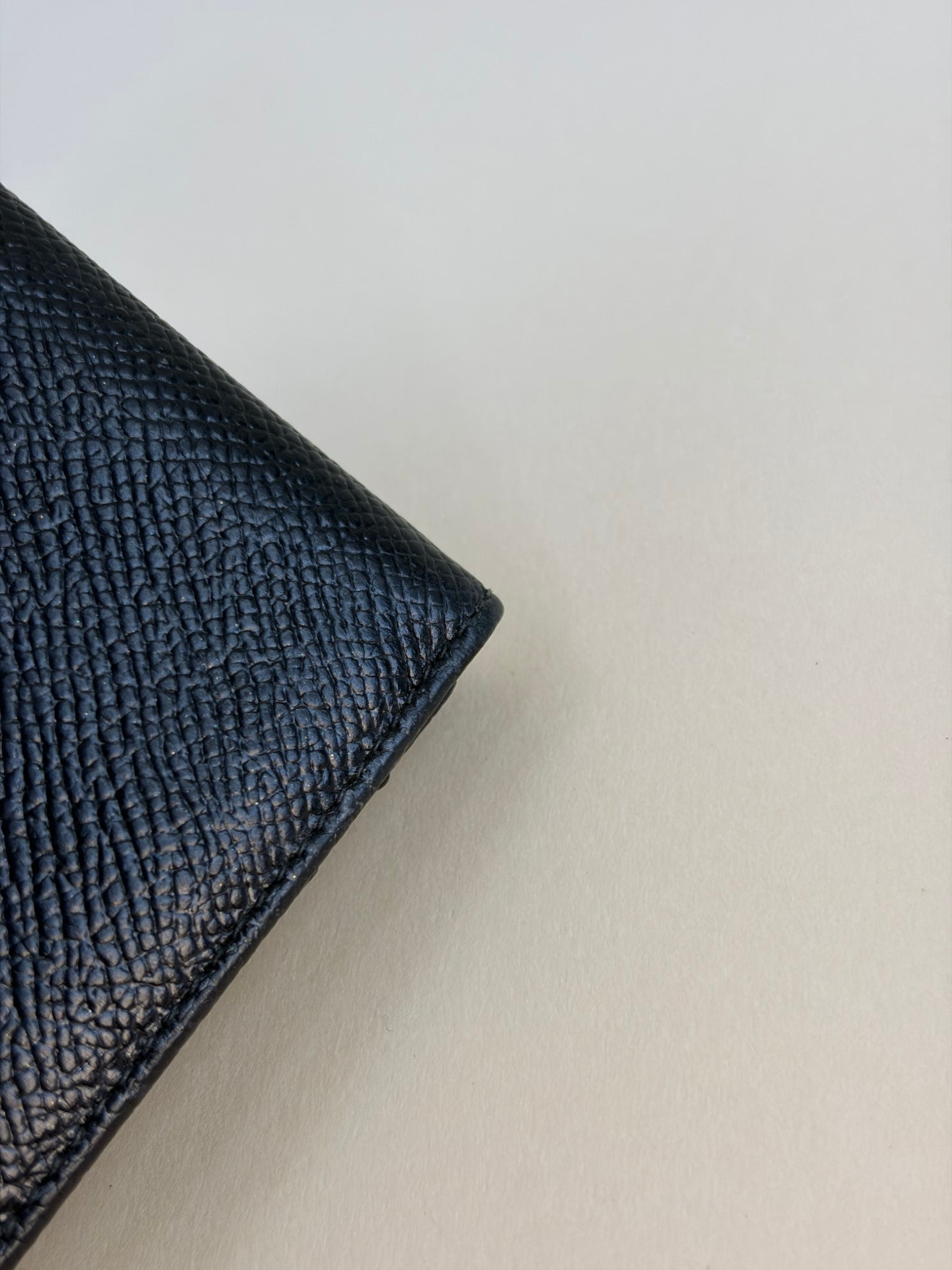 Dolce & Gabbana Black Dauphine Flap Small Wallet