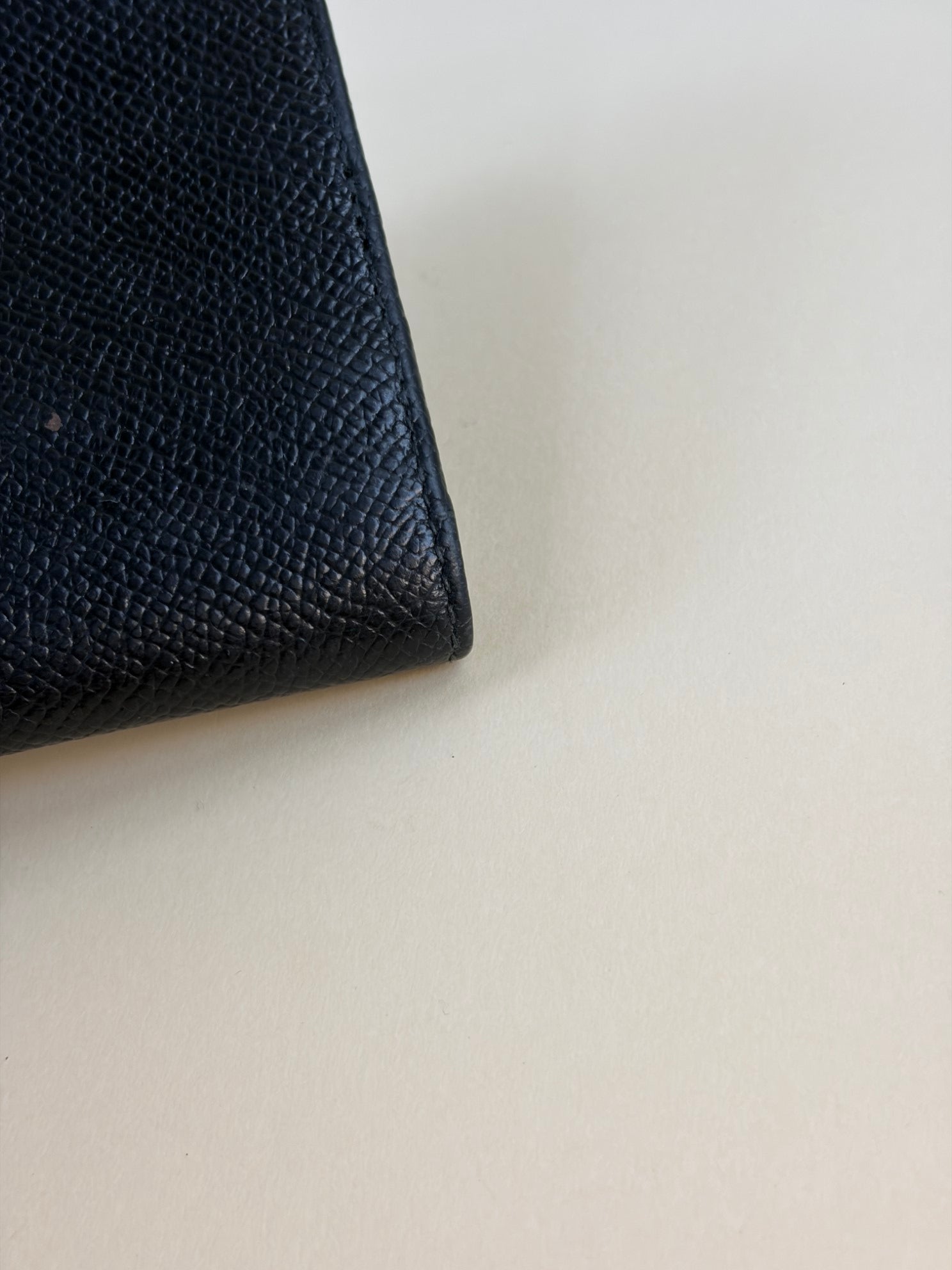 Dolce & Gabbana Black Dauphine Flap Small Wallet