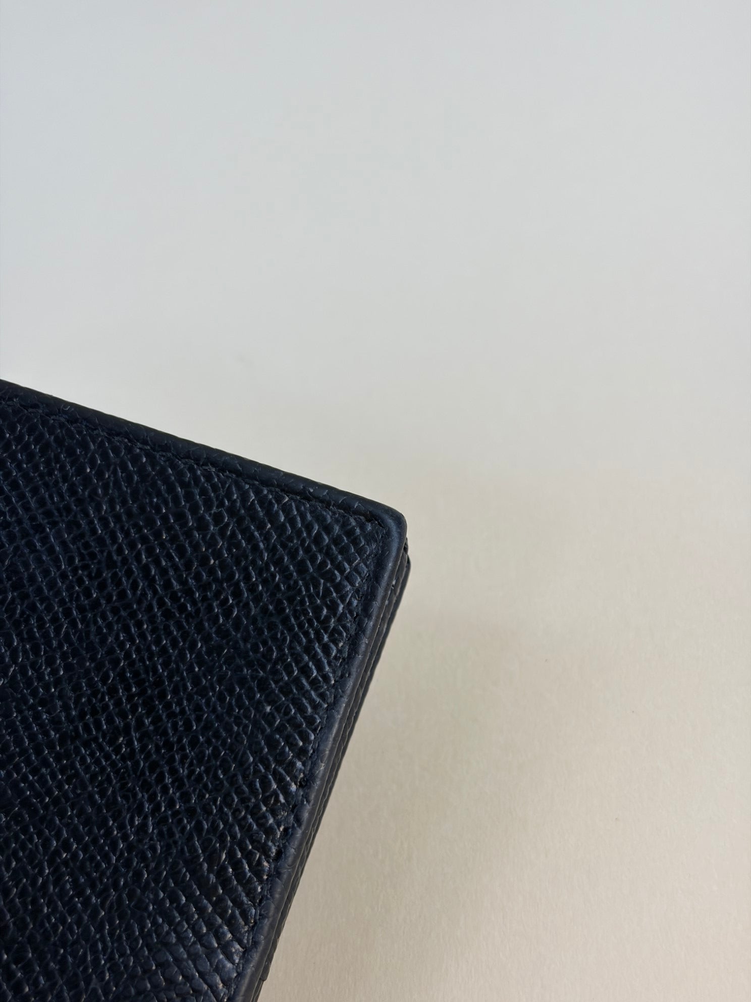 Dolce & Gabbana Black Dauphine Flap Small Wallet