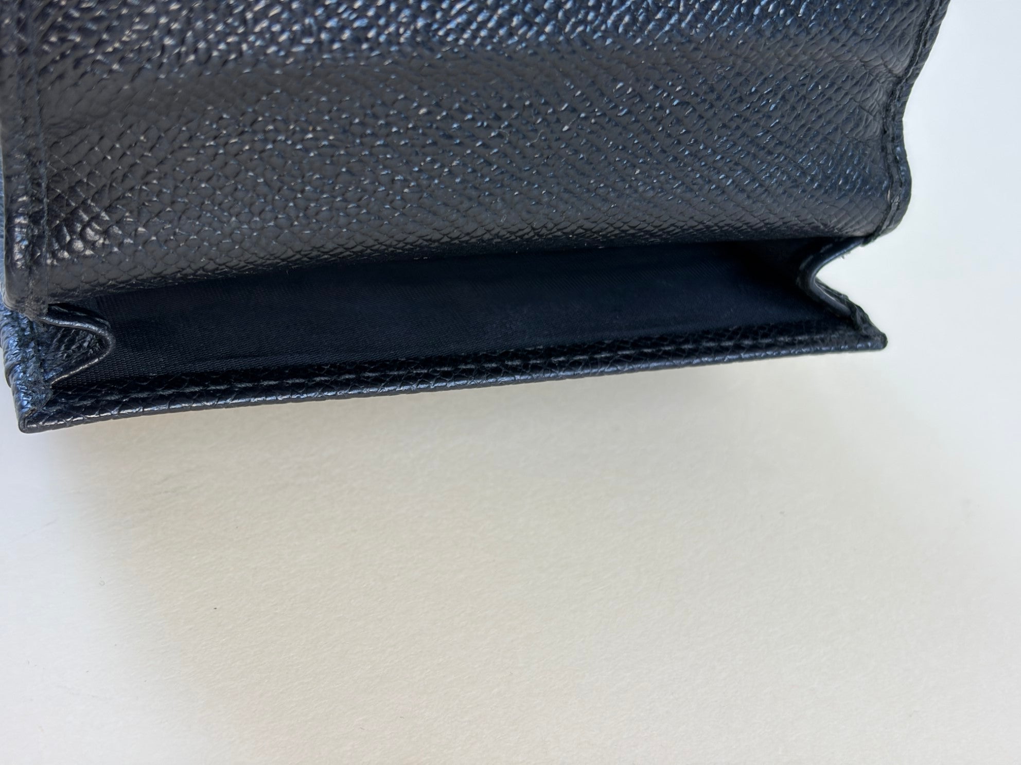 Dolce & Gabbana Black Dauphine Flap Small Wallet