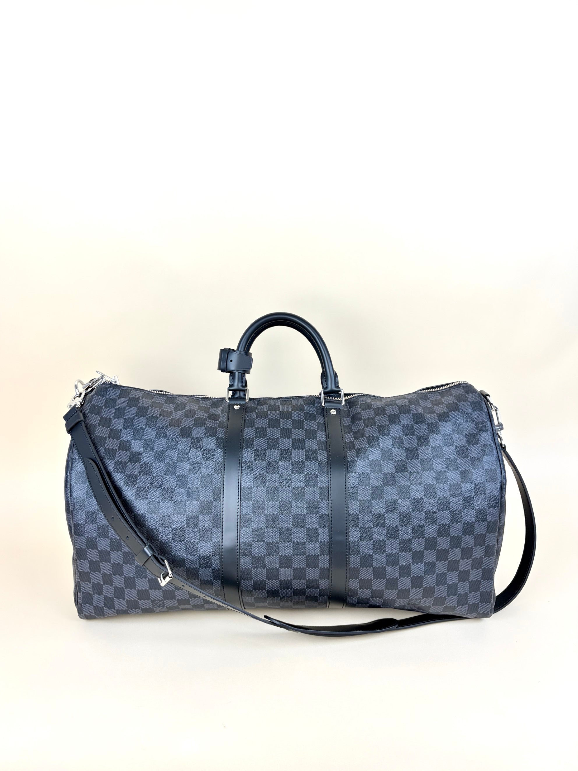 Louis Vuitton Damier Graphite Keepall Bandouliere 55 Bag