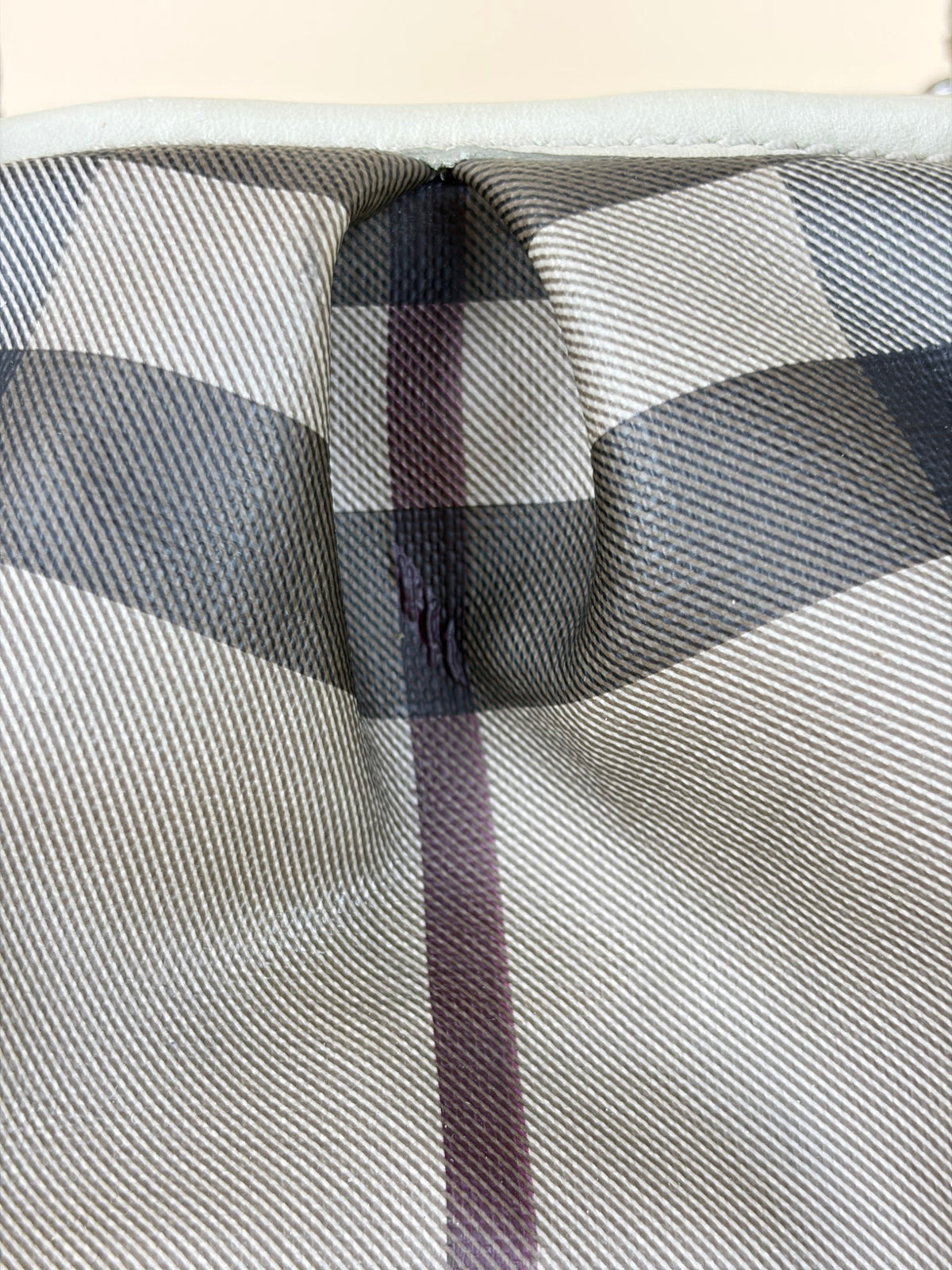 Burberry Smoked Check coated canvas small Northfield Bag