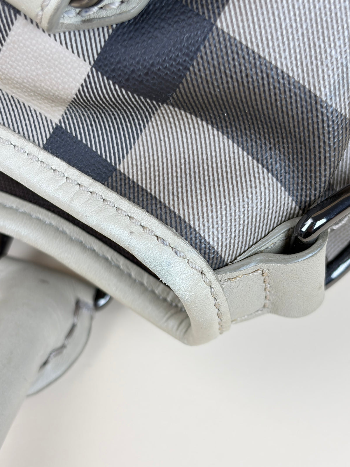 Burberry Smoked Check coated canvas small Northfield Bag