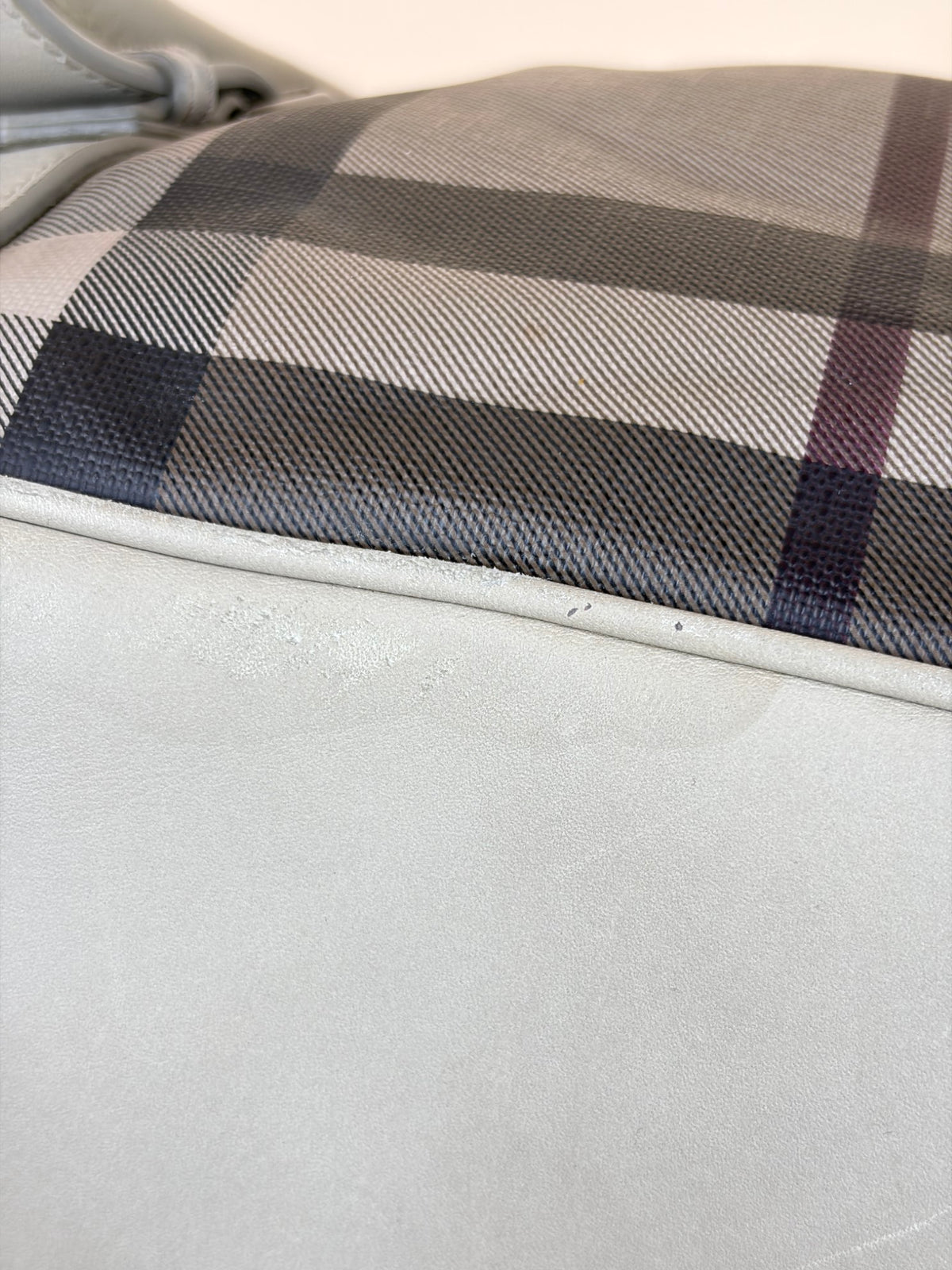 Burberry Smoked Check coated canvas small Northfield Bag