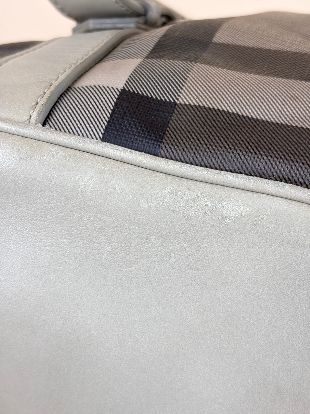 Burberry Smoked Check coated canvas small Northfield Bag