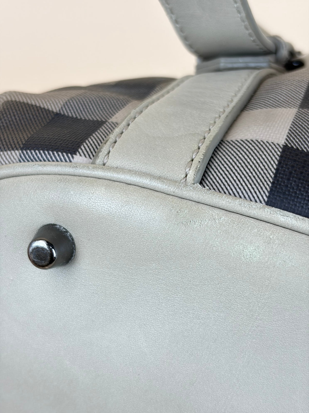 Burberry Smoked Check coated canvas small Northfield Bag