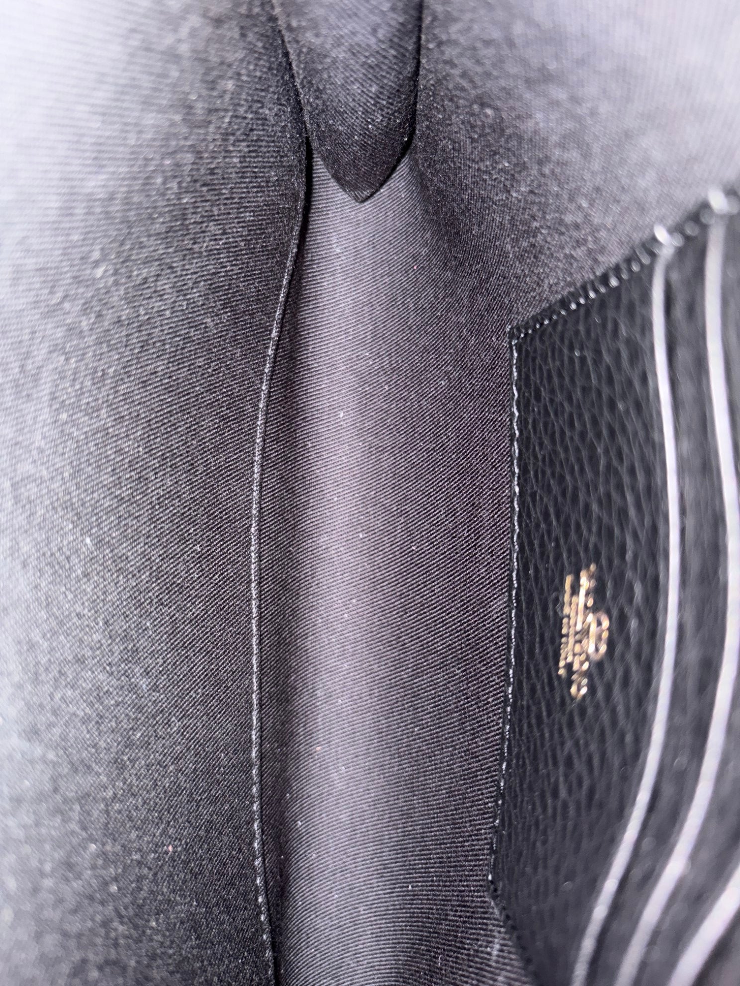 Valentino Black pebbled calfskin rockstud medium zip pouch