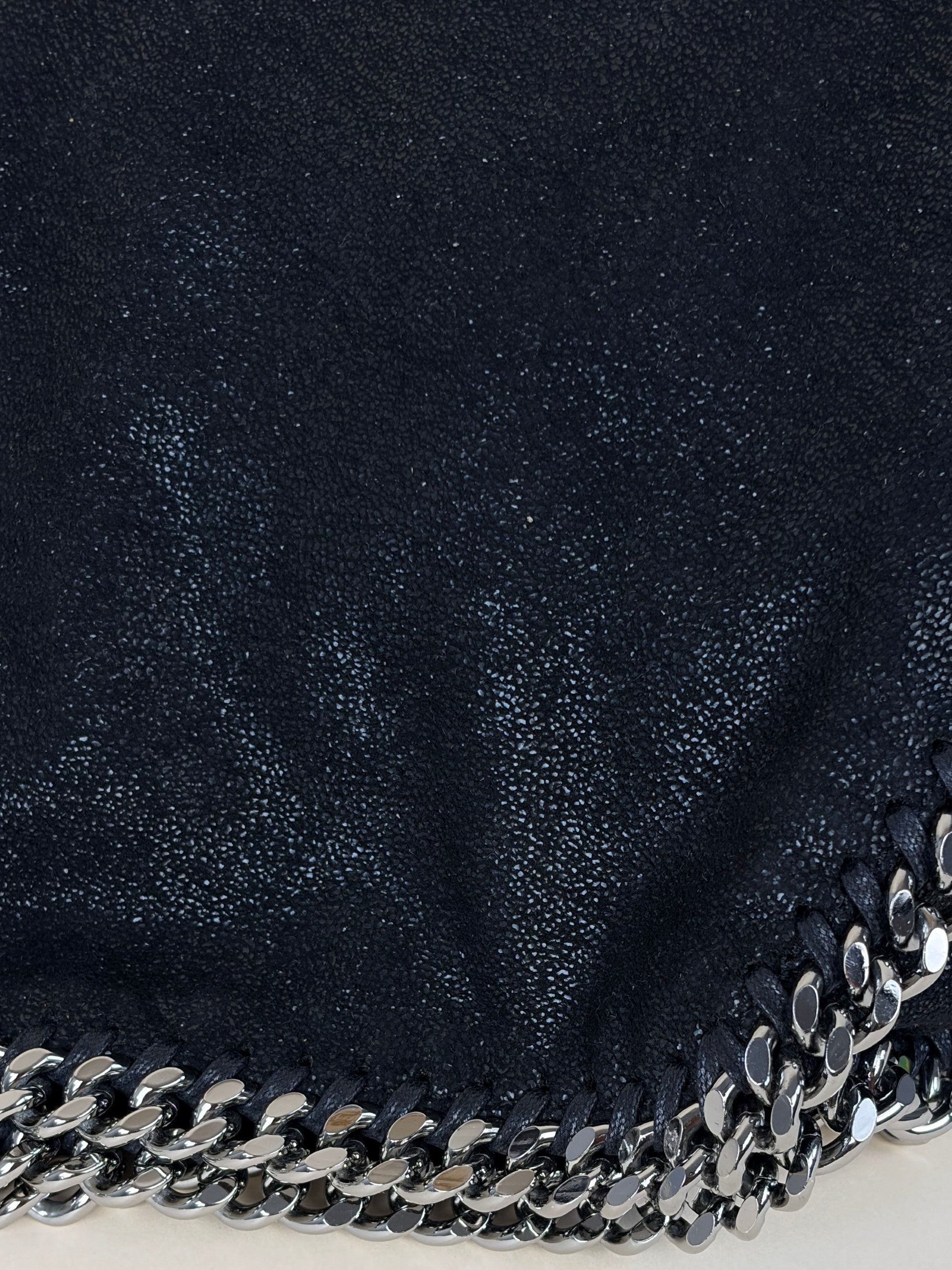 Stella Mccartney Black Falabella Fold Over Tote Bag