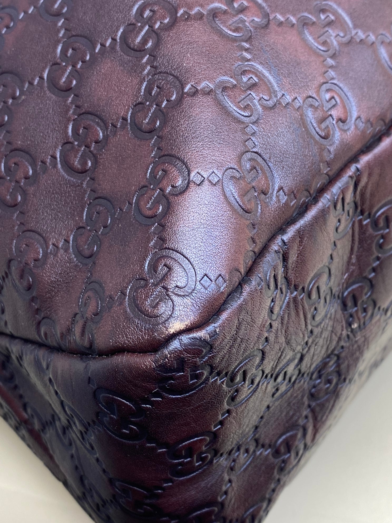 GUCCI guccissma  chain horse bit brown