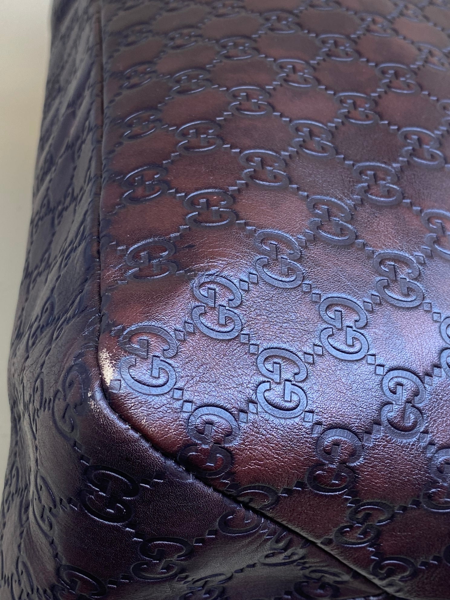 GUCCI guccissma  chain horse bit brown
