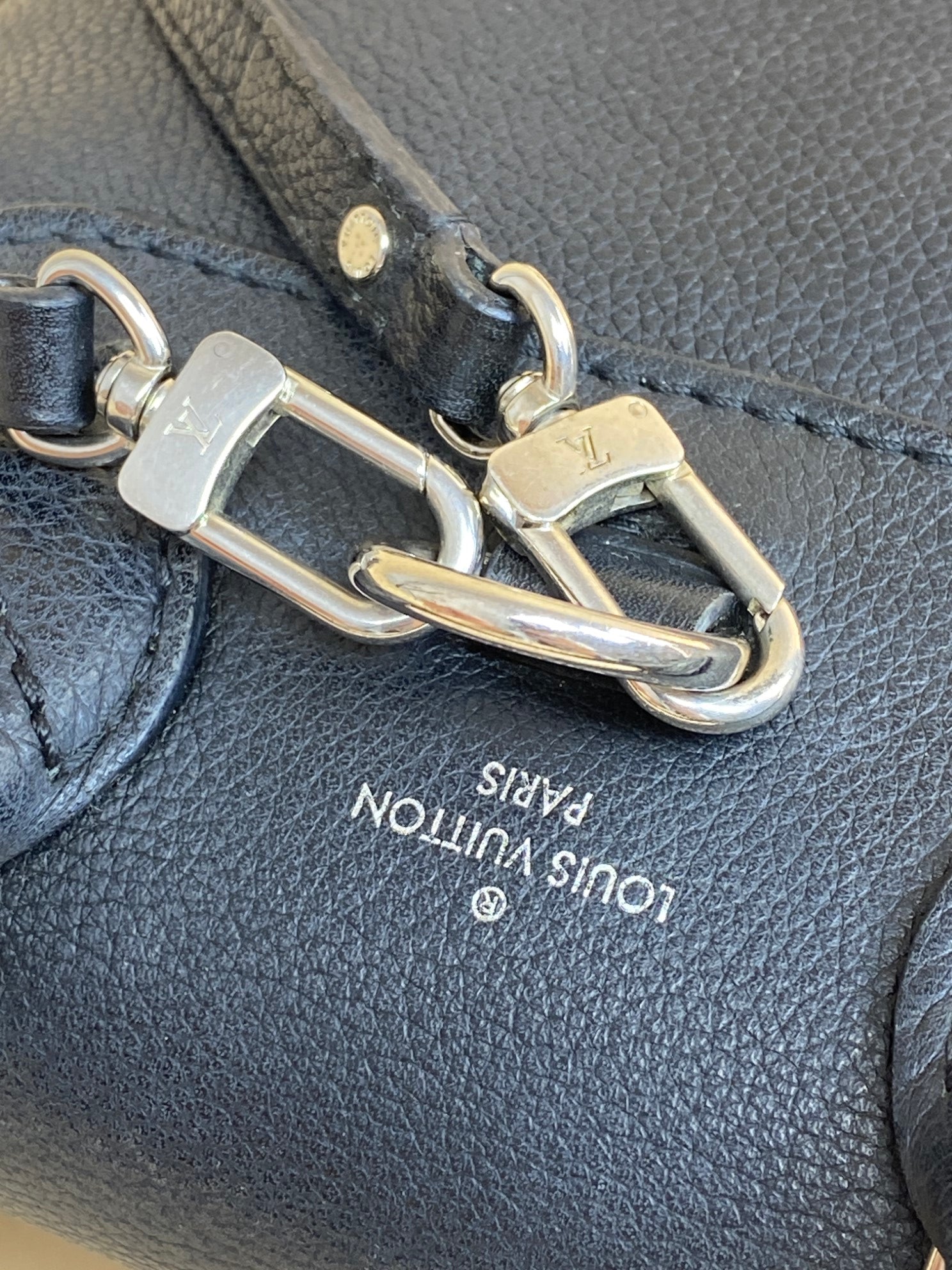 Louis Vuitton Lock Me Backpack Mastic black
